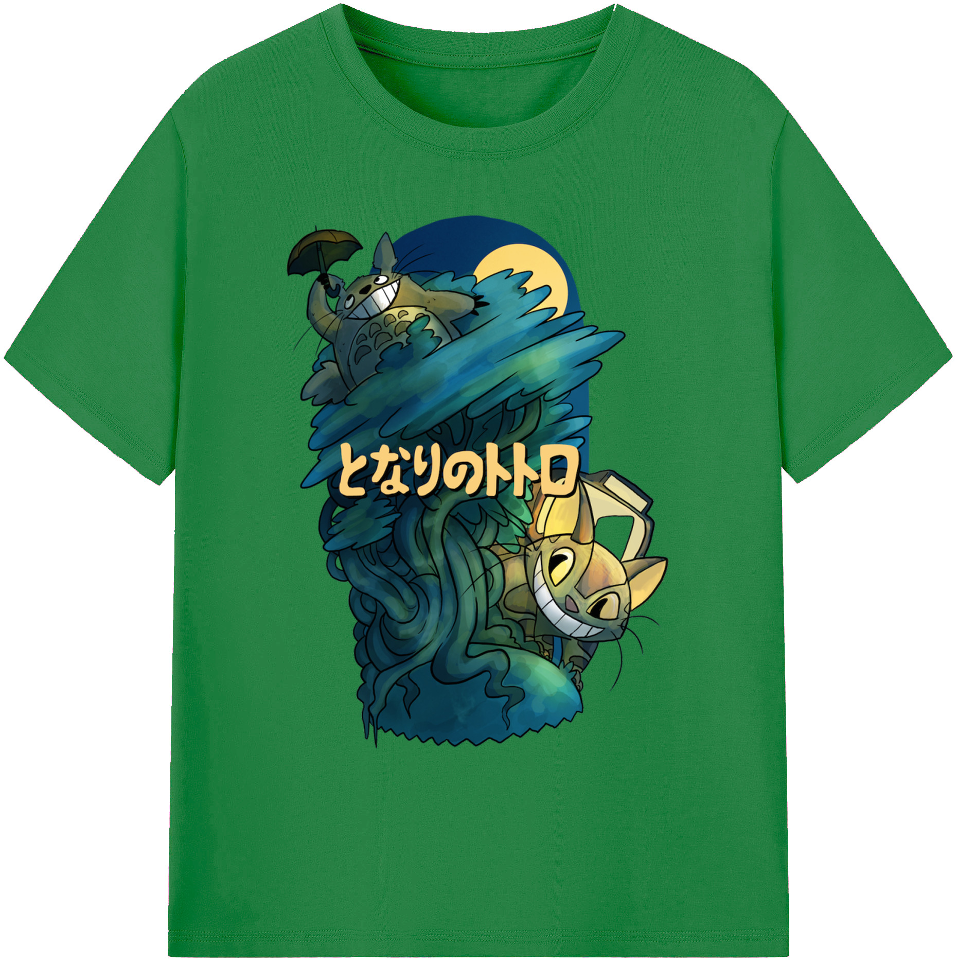 （画像用） となりのトトロ 草壁メイ 草壁サツキ My Neighbor Totoro Satsuki Kusakabe Mei Kusakabe 綿100％ メンズ半袖Tシャツ｜肌触りやわらか＆通気性