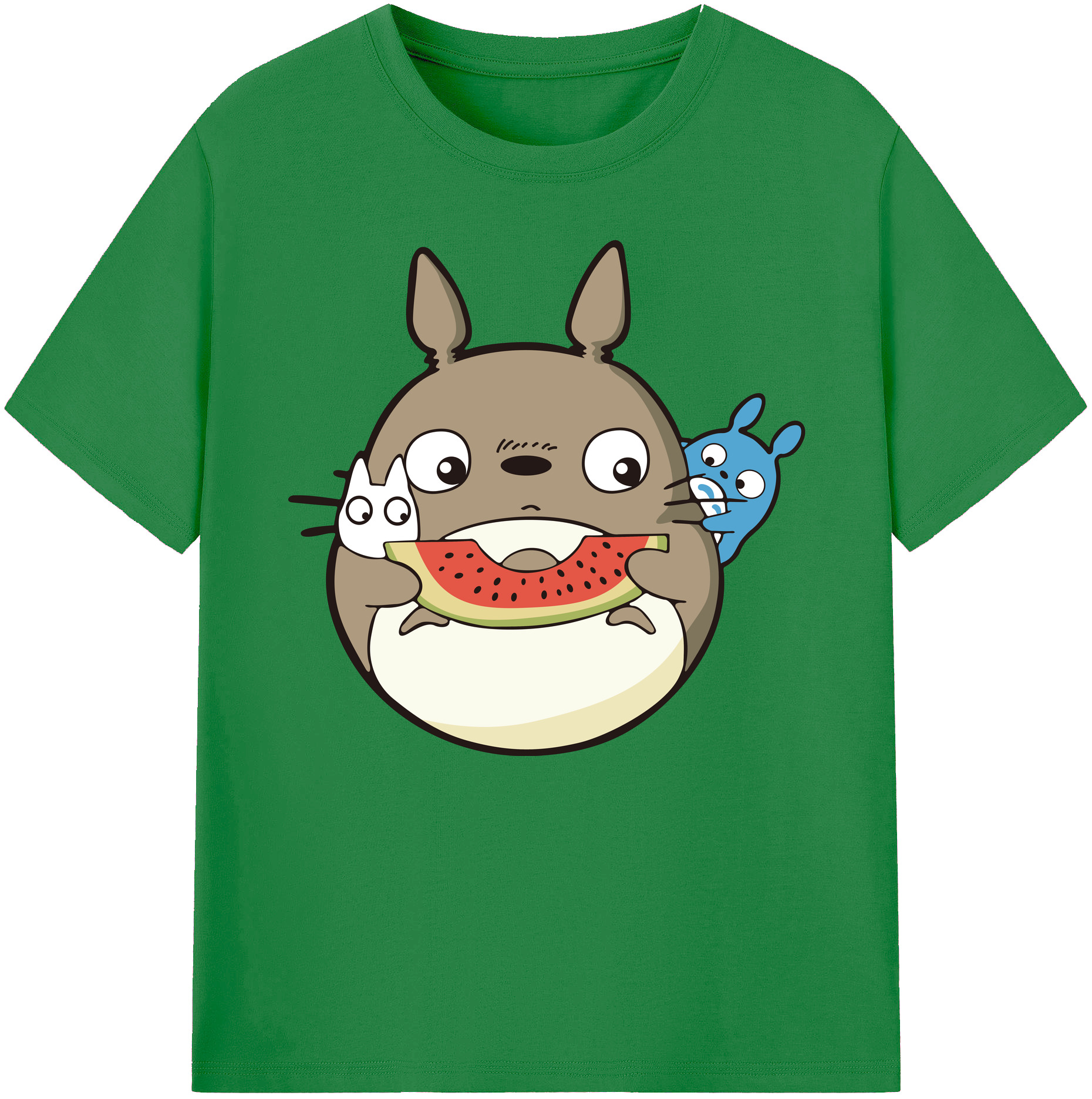 （画像用） となりのトトロ 草壁メイ 草壁サツキ My Neighbor Totoro Satsuki Kusakabe Mei Kusakabe 綿100％ メンズ半袖Tシャツ｜肌触りやわらか＆通気性