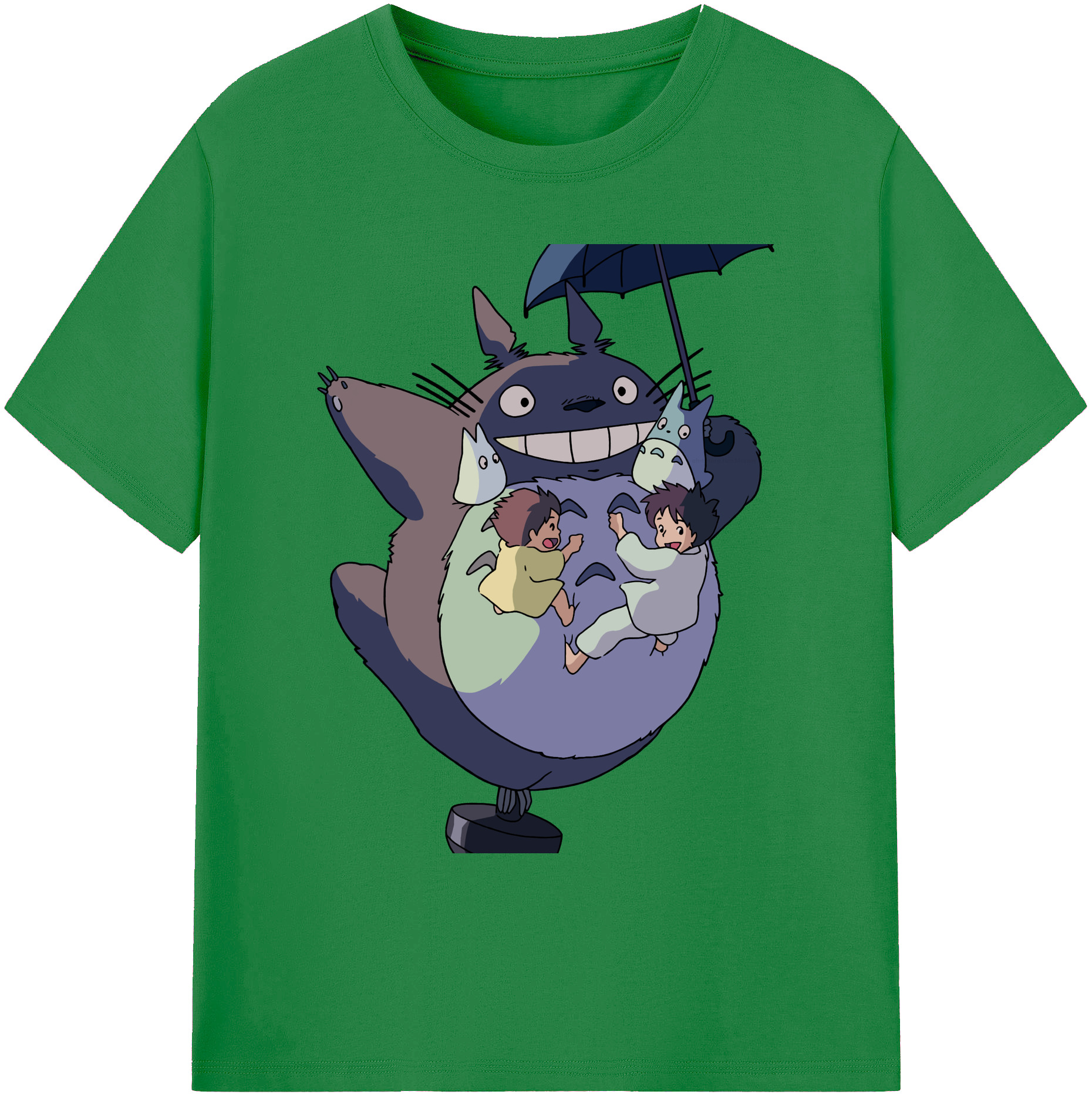 （画像用） となりのトトロ 草壁メイ 草壁サツキ My Neighbor Totoro Satsuki Kusakabe Mei Kusakabe 綿100％ メンズ半袖Tシャツ｜肌触りやわらか＆通気性