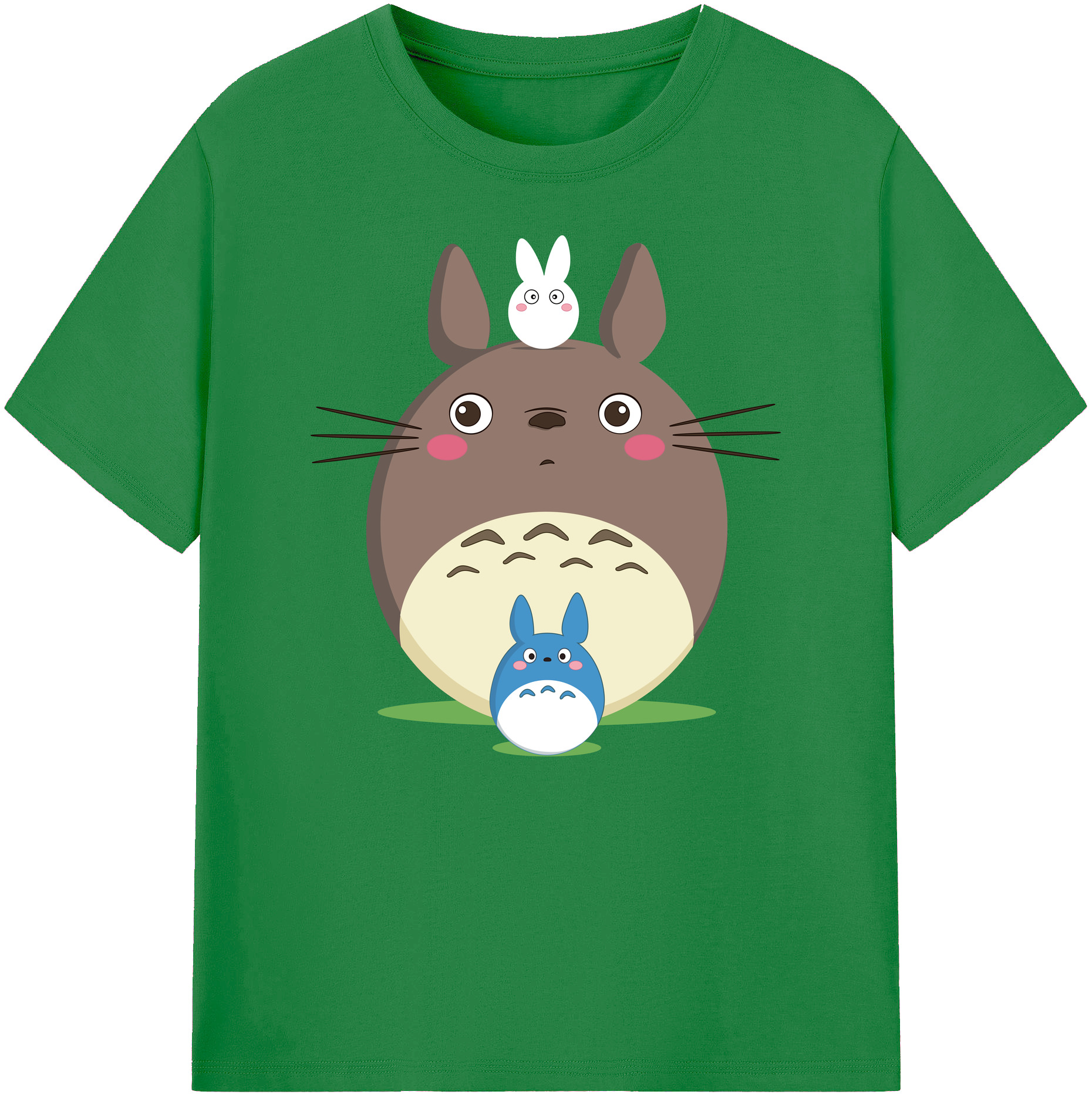 （画像用） となりのトトロ 草壁メイ 草壁サツキ My Neighbor Totoro Satsuki Kusakabe Mei Kusakabe 綿100％ メンズ半袖Tシャツ｜肌触りやわらか＆通気性