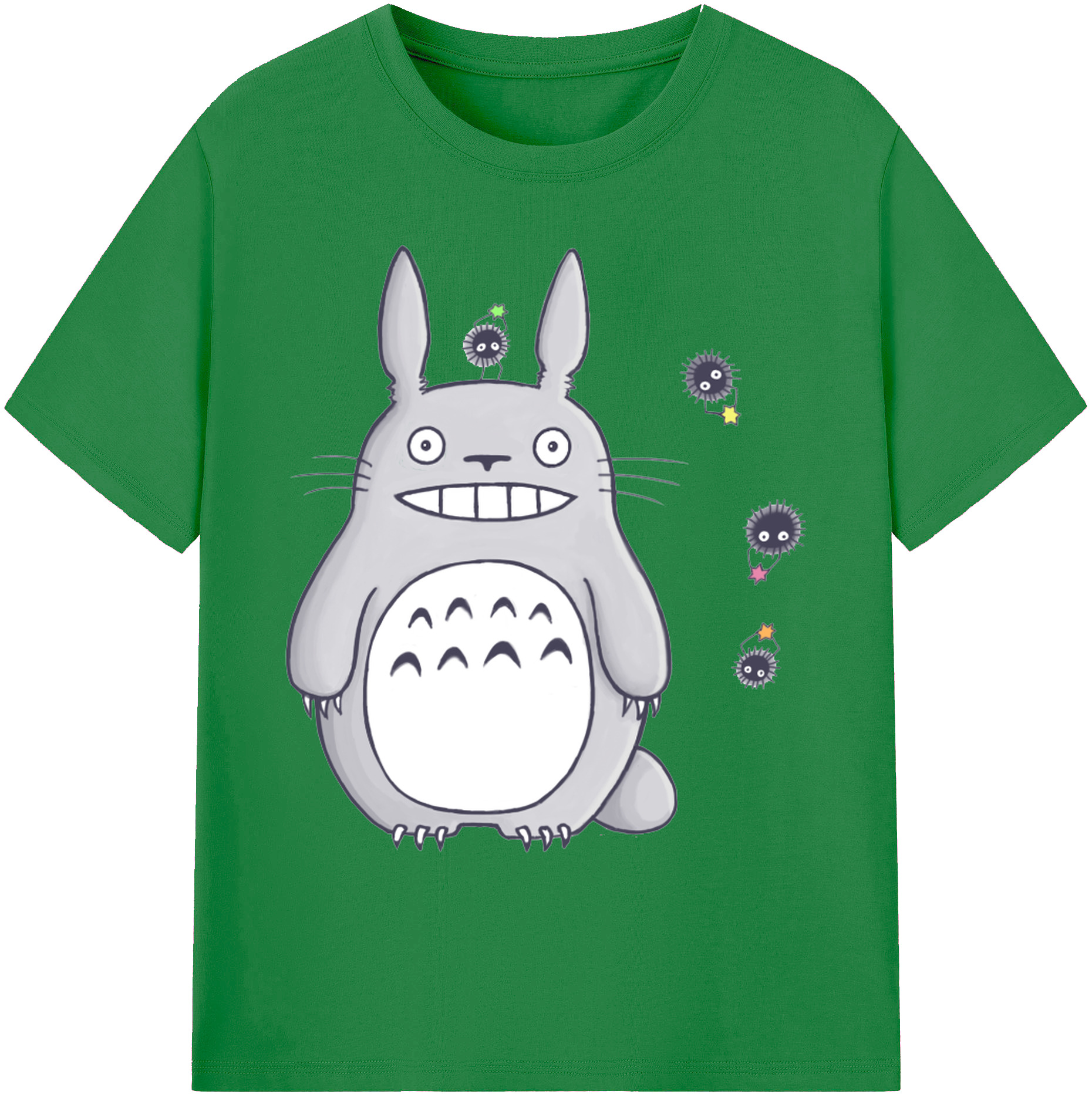 （画像用） となりのトトロ 草壁メイ 草壁サツキ My Neighbor Totoro Satsuki Kusakabe Mei Kusakabe 綿100％ メンズ半袖Tシャツ｜肌触りやわらか＆通気性