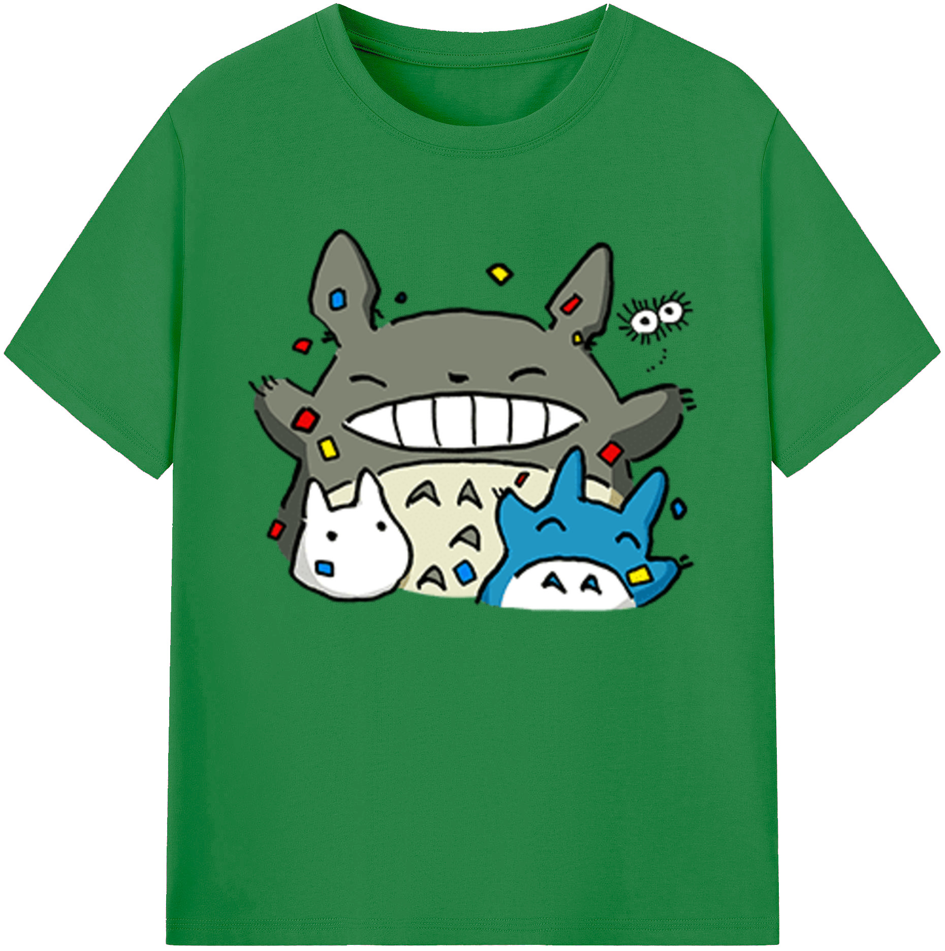 （画像用） となりのトトロ 草壁メイ 草壁サツキ My Neighbor Totoro Satsuki Kusakabe Mei Kusakabe 綿100％ メンズ半袖Tシャツ｜肌触りやわらか＆通気性