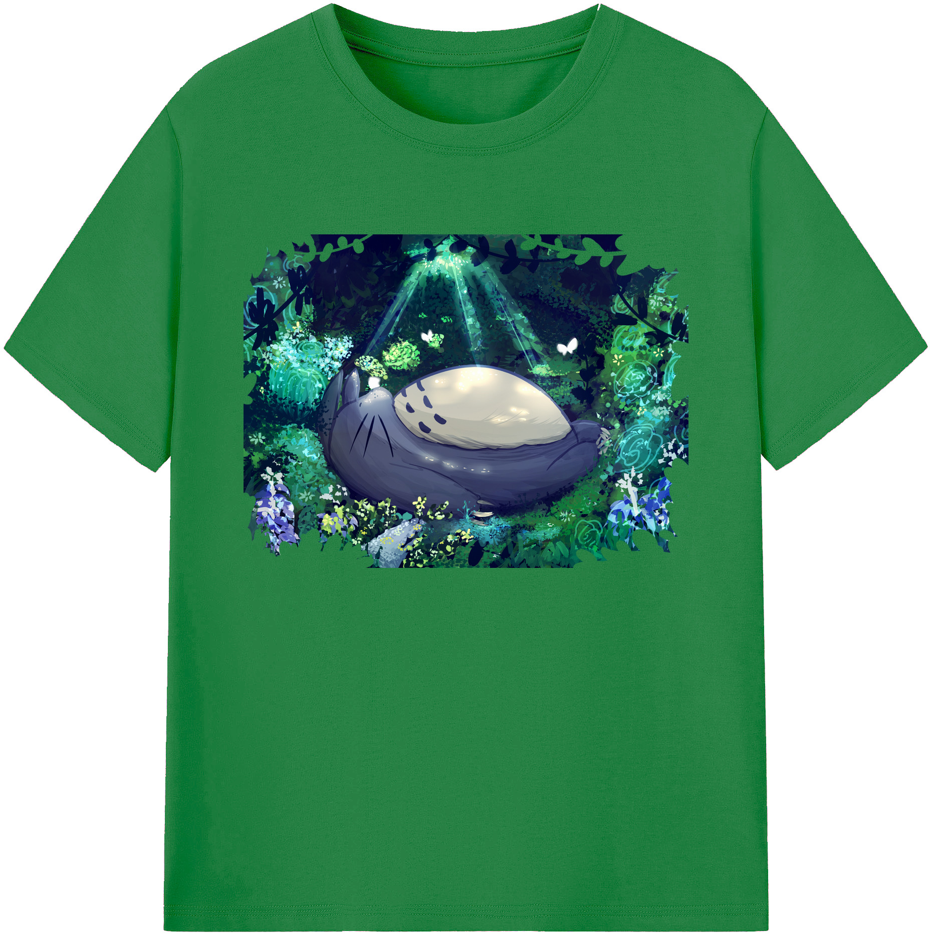 （画像用） となりのトトロ 草壁メイ 草壁サツキ My Neighbor Totoro Satsuki Kusakabe Mei Kusakabe 綿100％ メンズ半袖Tシャツ｜肌触りやわらか＆通気性