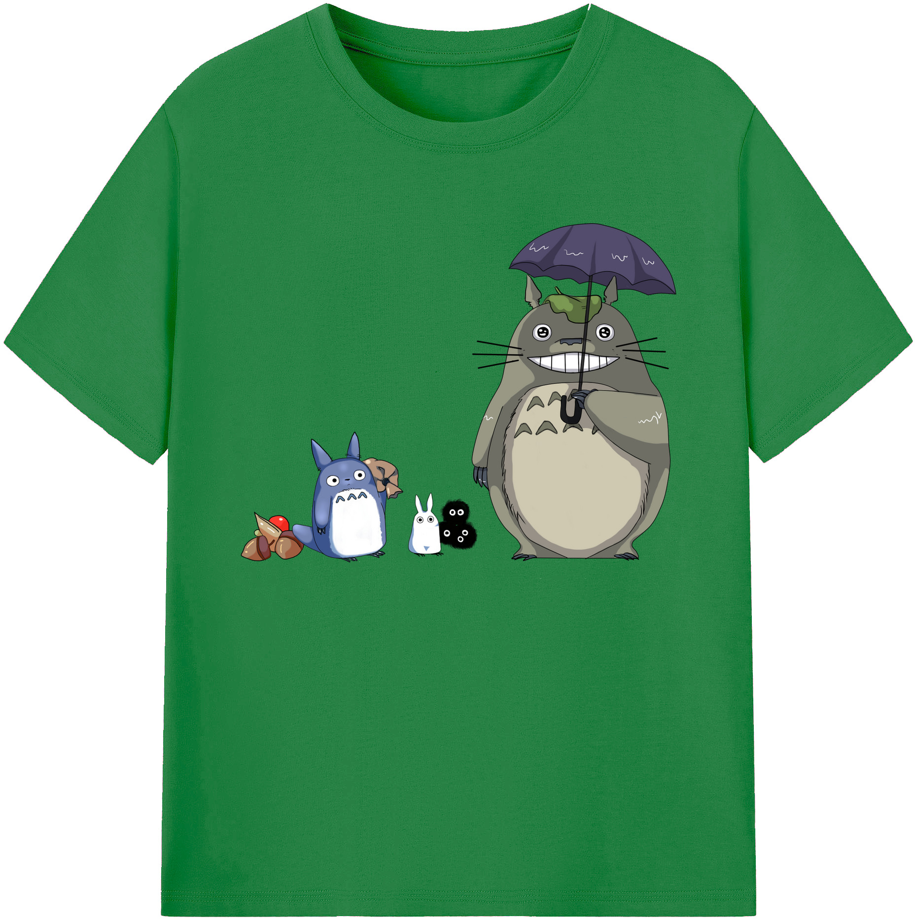 （画像用） となりのトトロ 草壁メイ 草壁サツキ My Neighbor Totoro Satsuki Kusakabe Mei Kusakabe 綿100％ メンズ半袖Tシャツ｜肌触りやわらか＆通気性