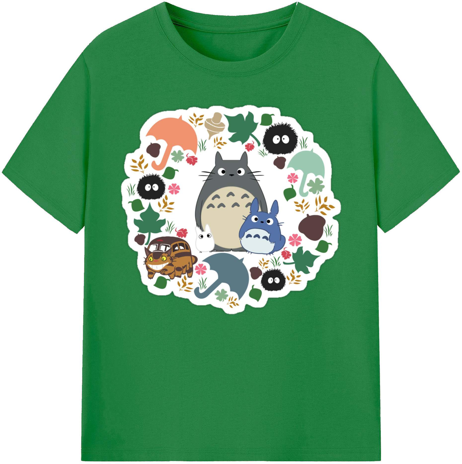 （画像用） となりのトトロ 草壁メイ 草壁サツキ My Neighbor Totoro Satsuki Kusakabe Mei Kusakabe 綿100％ メンズ半袖Tシャツ｜肌触りやわらか＆通気性