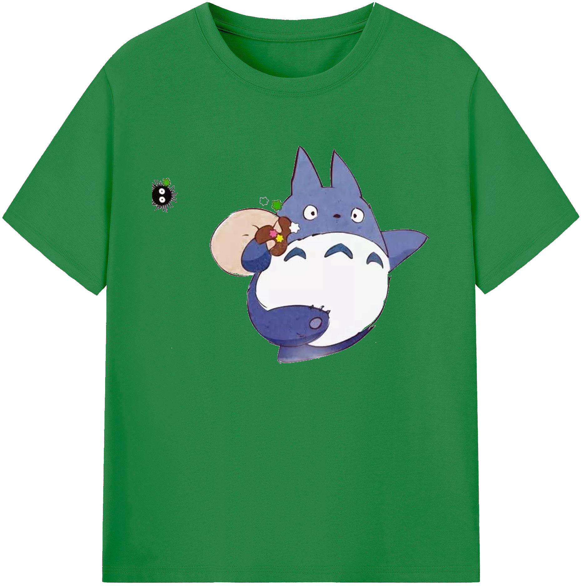 （画像用） となりのトトロ 草壁メイ 草壁サツキ My Neighbor Totoro Satsuki Kusakabe Mei Kusakabe 綿100％ メンズ半袖Tシャツ｜肌触りやわらか＆通気性