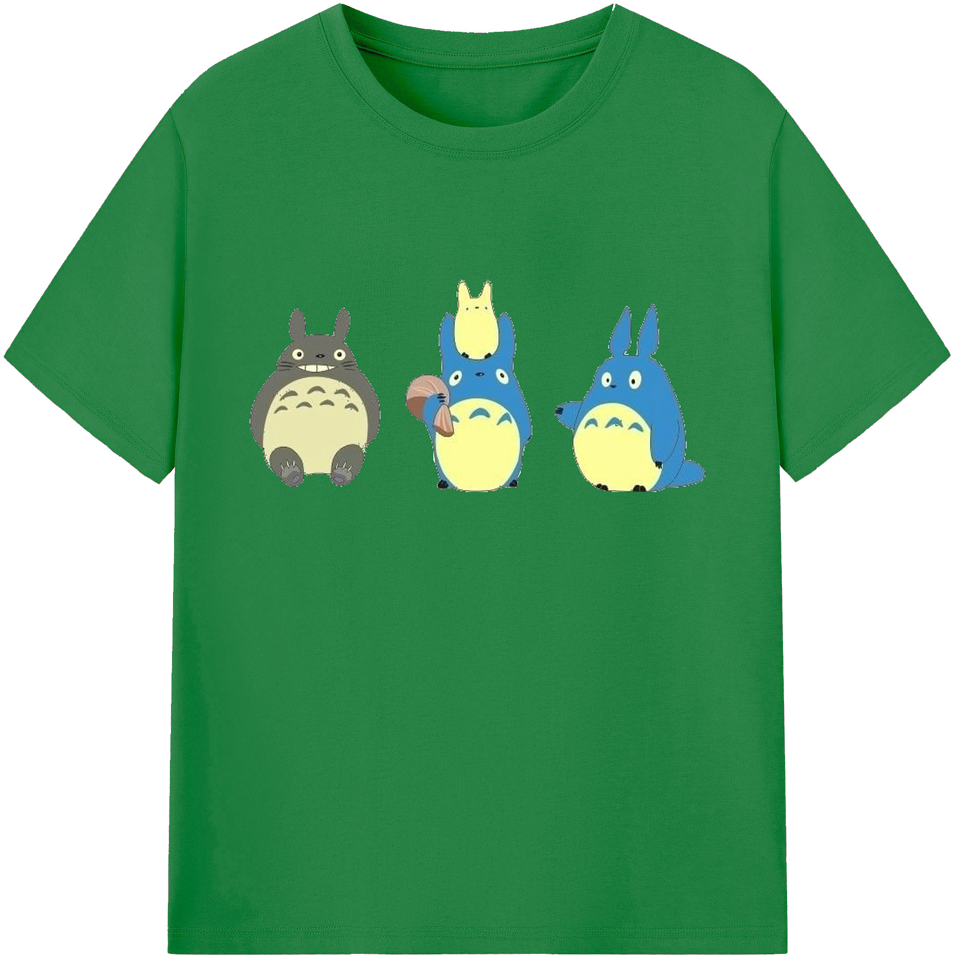 （画像用） となりのトトロ 草壁メイ 草壁サツキ My Neighbor Totoro Satsuki Kusakabe Mei Kusakabe 綿100％ メンズ半袖Tシャツ｜肌触りやわらか＆通気性