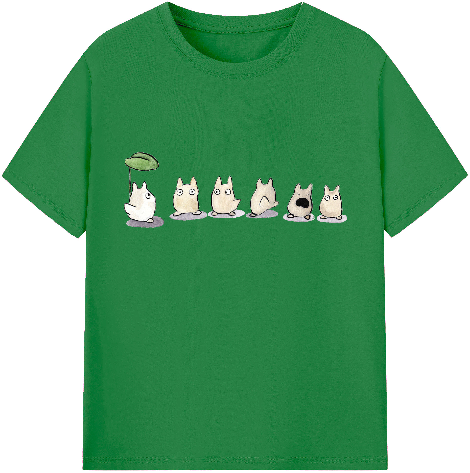 （画像用） となりのトトロ 草壁メイ 草壁サツキ My Neighbor Totoro Satsuki Kusakabe Mei Kusakabe 綿100％ メンズ半袖Tシャツ｜肌触りやわらか＆通気性