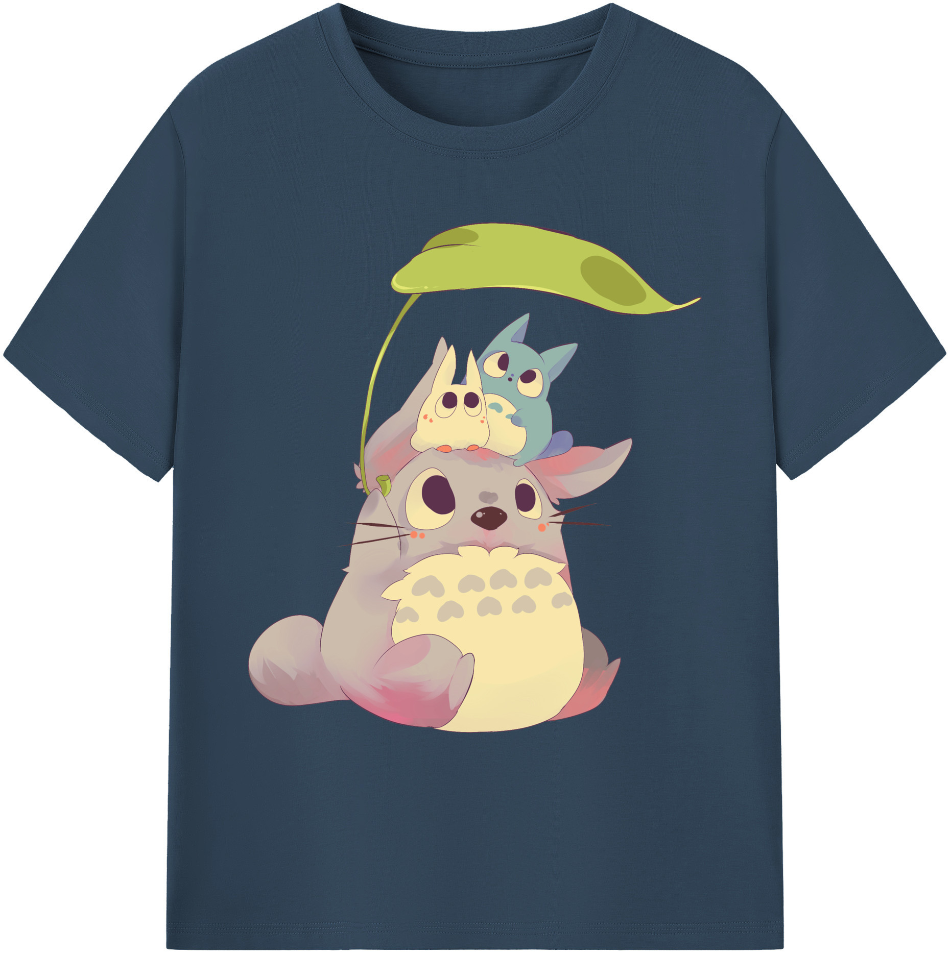 （画像用） となりのトトロ 草壁メイ 草壁サツキ My Neighbor Totoro Satsuki Kusakabe Mei Kusakabe 綿100％ メンズ半袖Tシャツ｜肌触りやわらか＆通気性