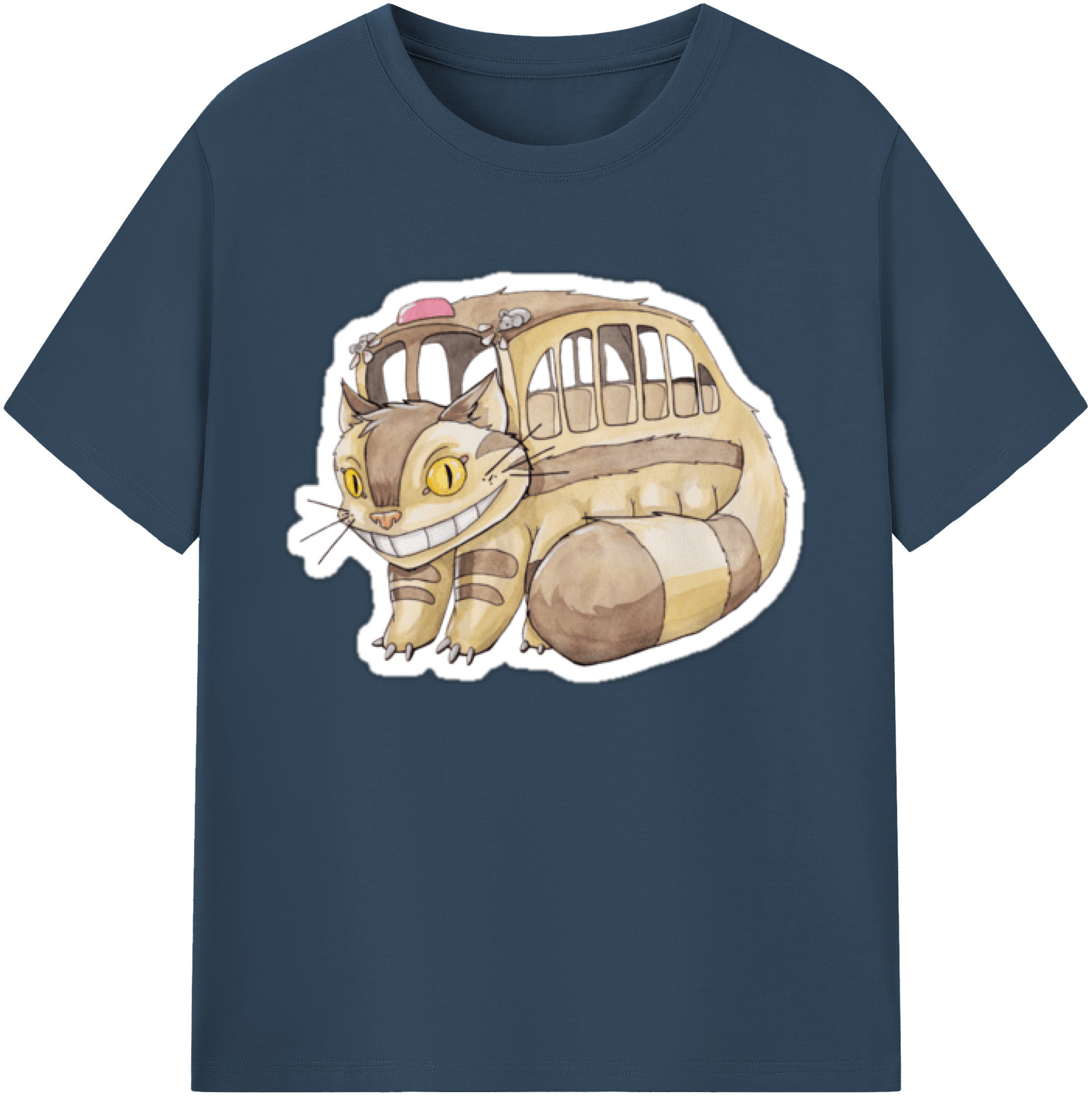 （画像用） となりのトトロ 草壁メイ 草壁サツキ My Neighbor Totoro Satsuki Kusakabe Mei Kusakabe 綿100％ メンズ半袖Tシャツ｜肌触りやわらか＆通気性