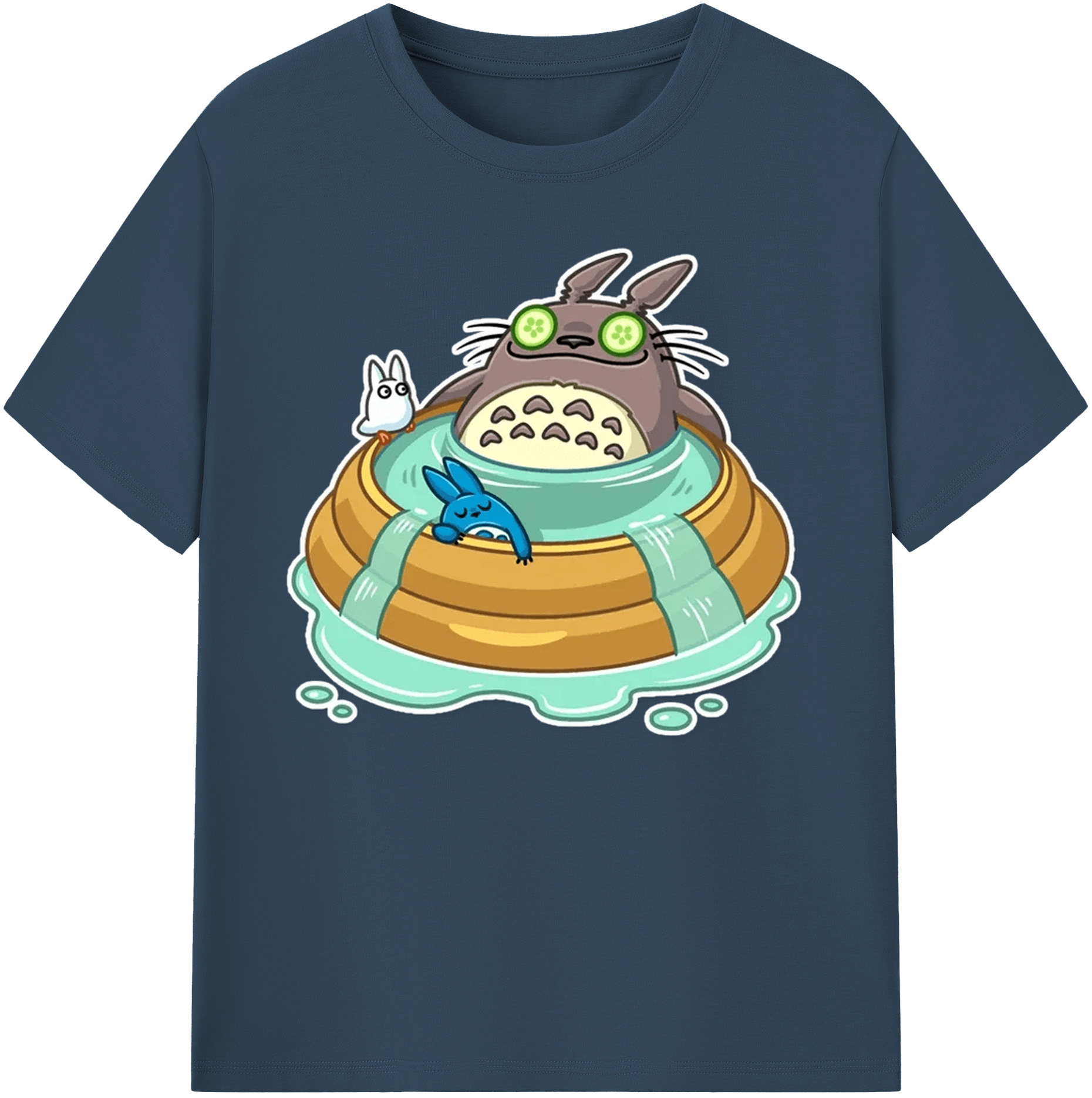 （画像用） となりのトトロ 草壁メイ 草壁サツキ My Neighbor Totoro Satsuki Kusakabe Mei Kusakabe 綿100％ メンズ半袖Tシャツ｜肌触りやわらか＆通気性