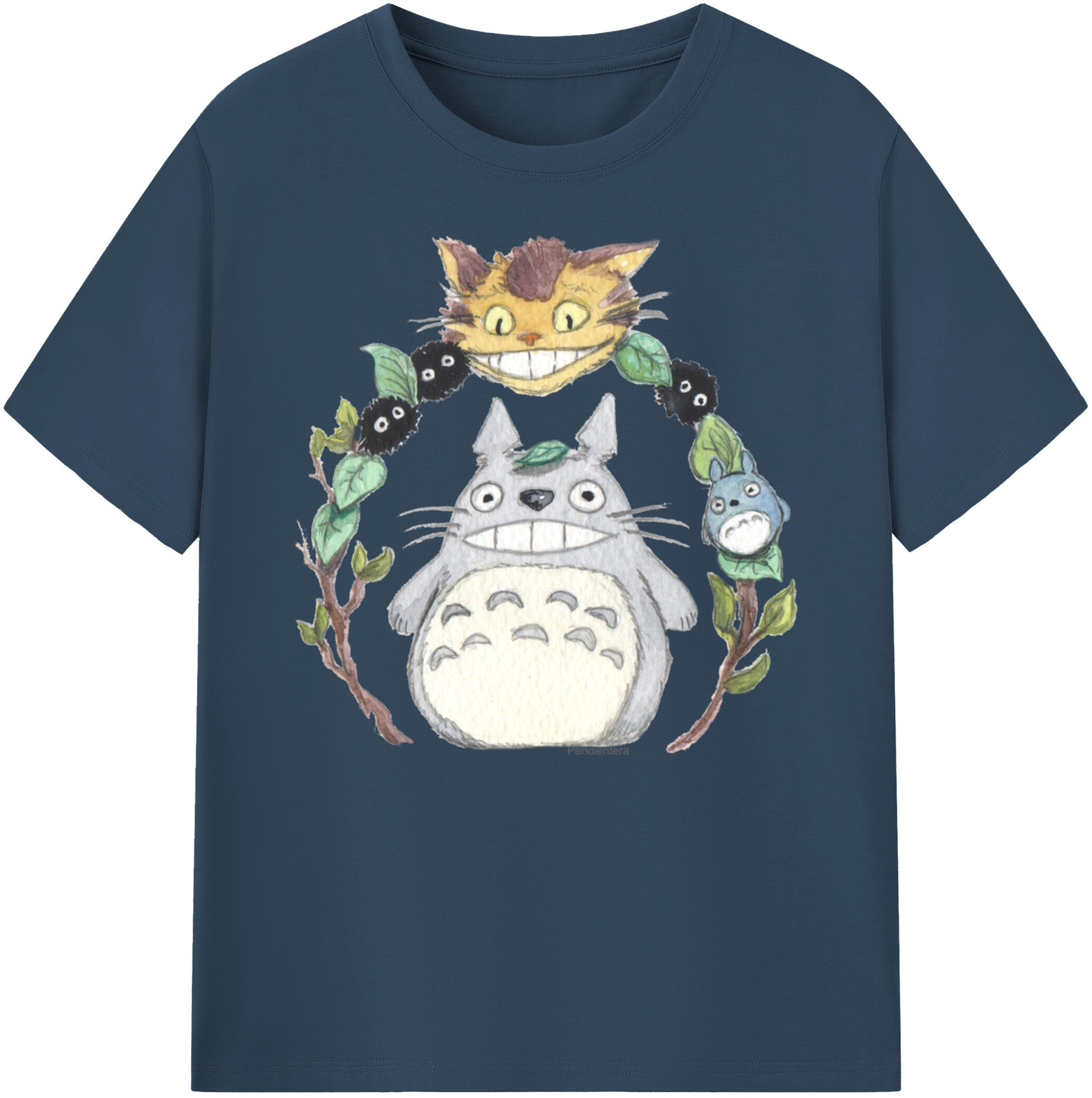（画像用） となりのトトロ 草壁メイ 草壁サツキ My Neighbor Totoro Satsuki Kusakabe Mei Kusakabe 綿100％ メンズ半袖Tシャツ｜肌触りやわらか＆通気性