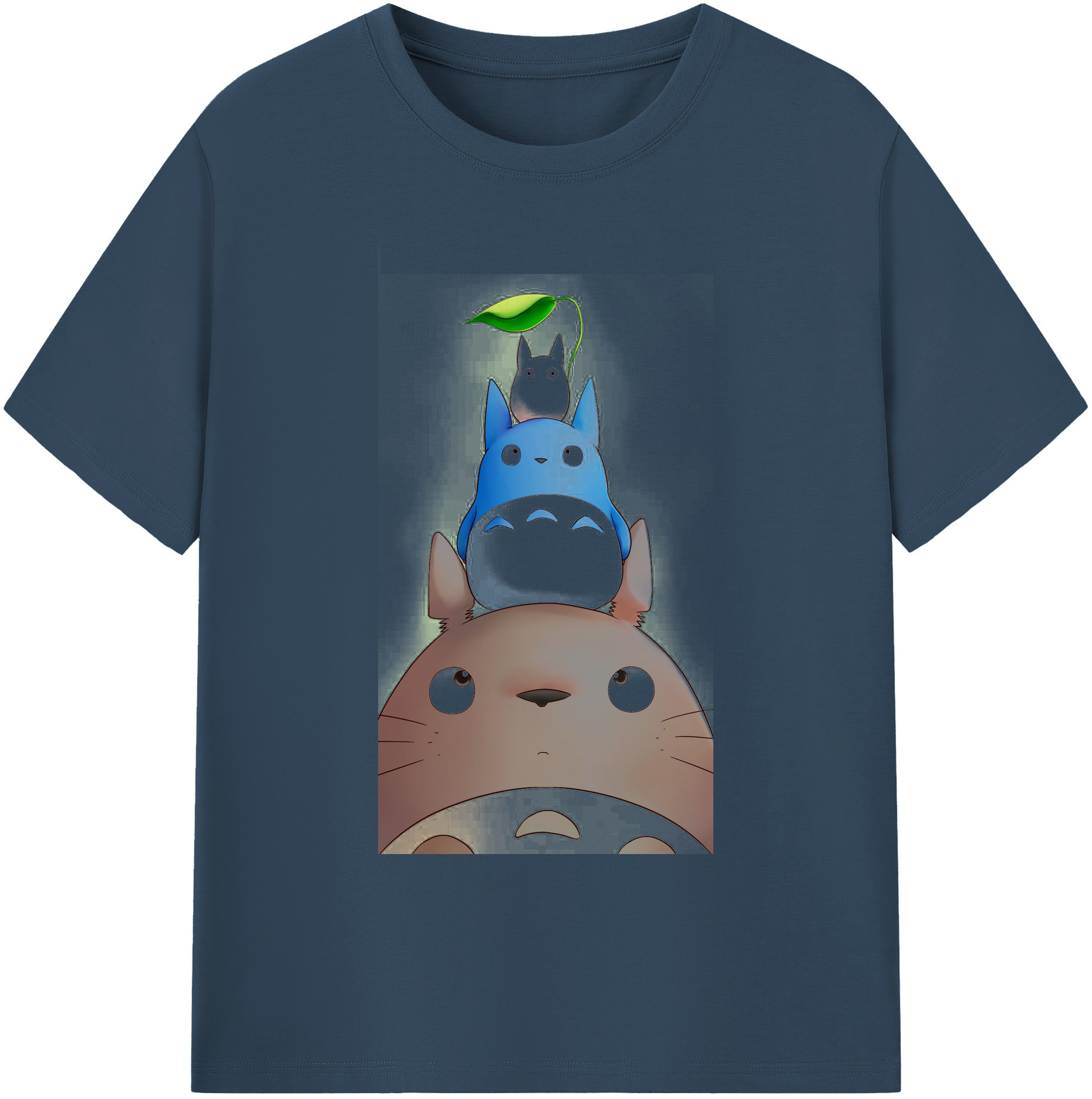 （画像用） となりのトトロ 草壁メイ 草壁サツキ My Neighbor Totoro Satsuki Kusakabe Mei Kusakabe 綿100％ メンズ半袖Tシャツ｜肌触りやわらか＆通気性