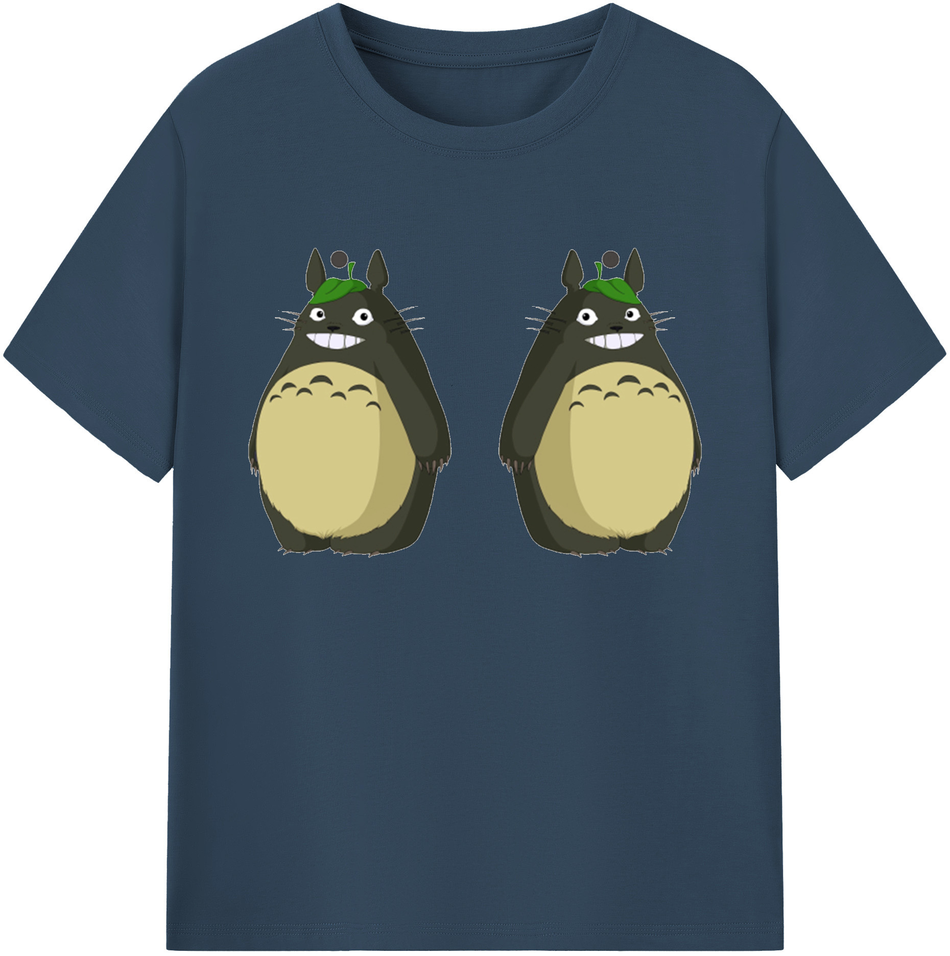 （画像用） となりのトトロ 草壁メイ 草壁サツキ My Neighbor Totoro Satsuki Kusakabe Mei Kusakabe 綿100％ メンズ半袖Tシャツ｜肌触りやわらか＆通気性