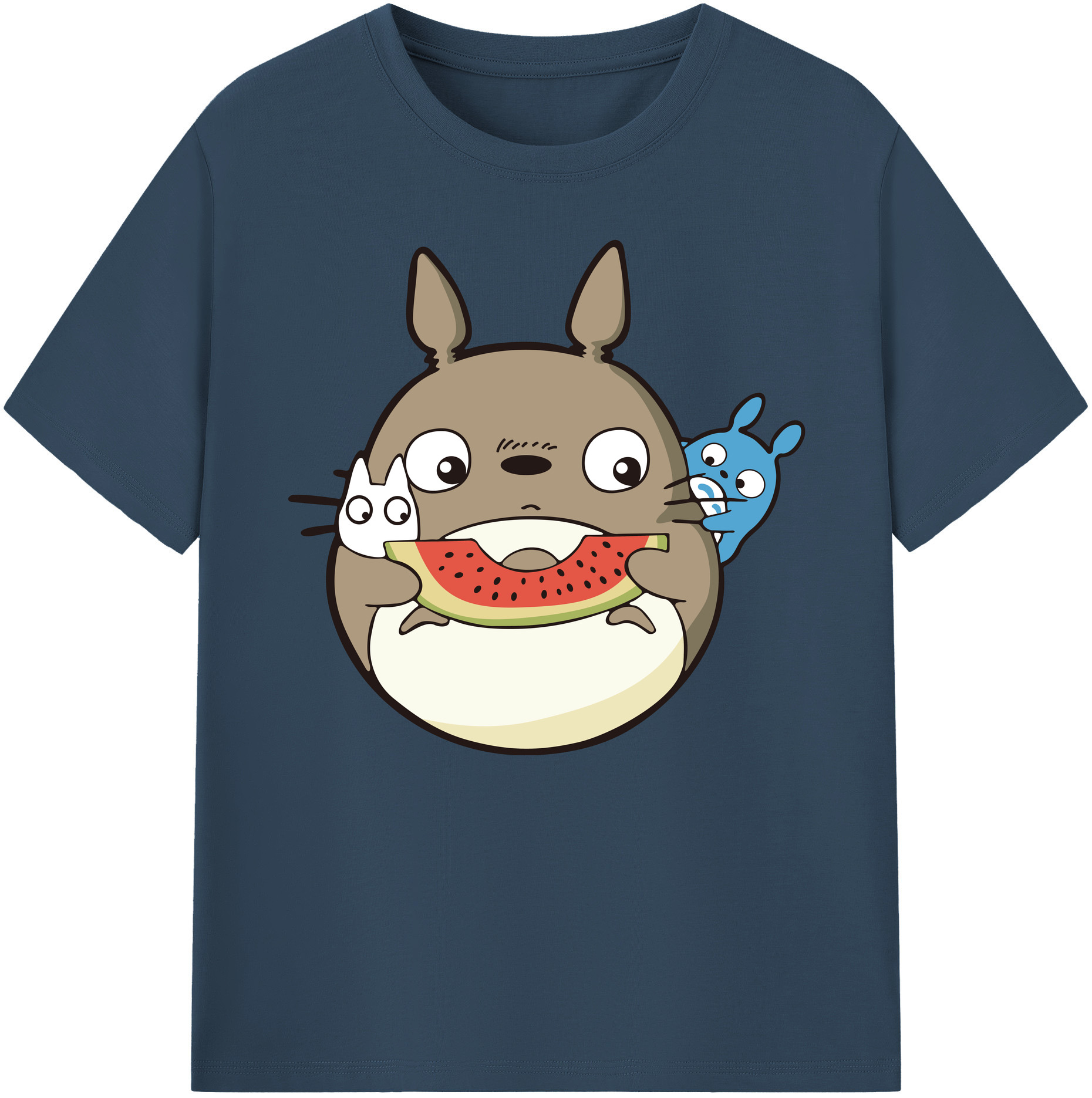 （画像用） となりのトトロ 草壁メイ 草壁サツキ My Neighbor Totoro Satsuki Kusakabe Mei Kusakabe 綿100％ メンズ半袖Tシャツ｜肌触りやわらか＆通気性