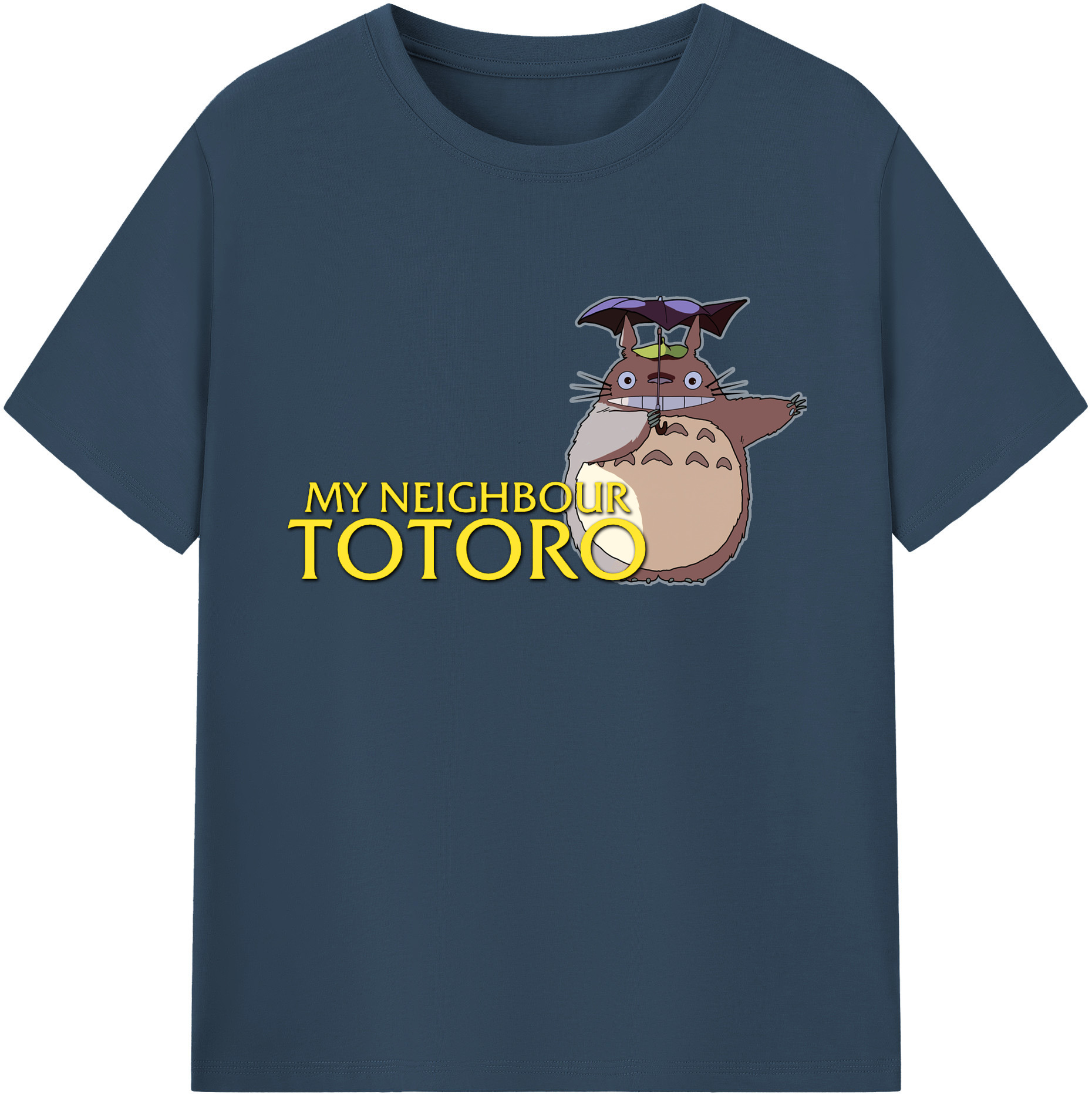 （画像用） となりのトトロ 草壁メイ 草壁サツキ My Neighbor Totoro Satsuki Kusakabe Mei Kusakabe 綿100％ メンズ半袖Tシャツ｜肌触りやわらか＆通気性