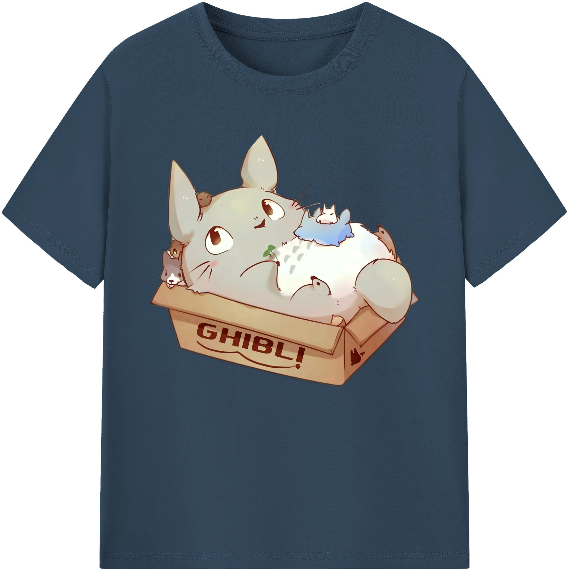 （画像用） となりのトトロ 草壁メイ 草壁サツキ My Neighbor Totoro Satsuki Kusakabe Mei Kusakabe 綿100％ メンズ半袖Tシャツ｜肌触りやわらか＆通気性