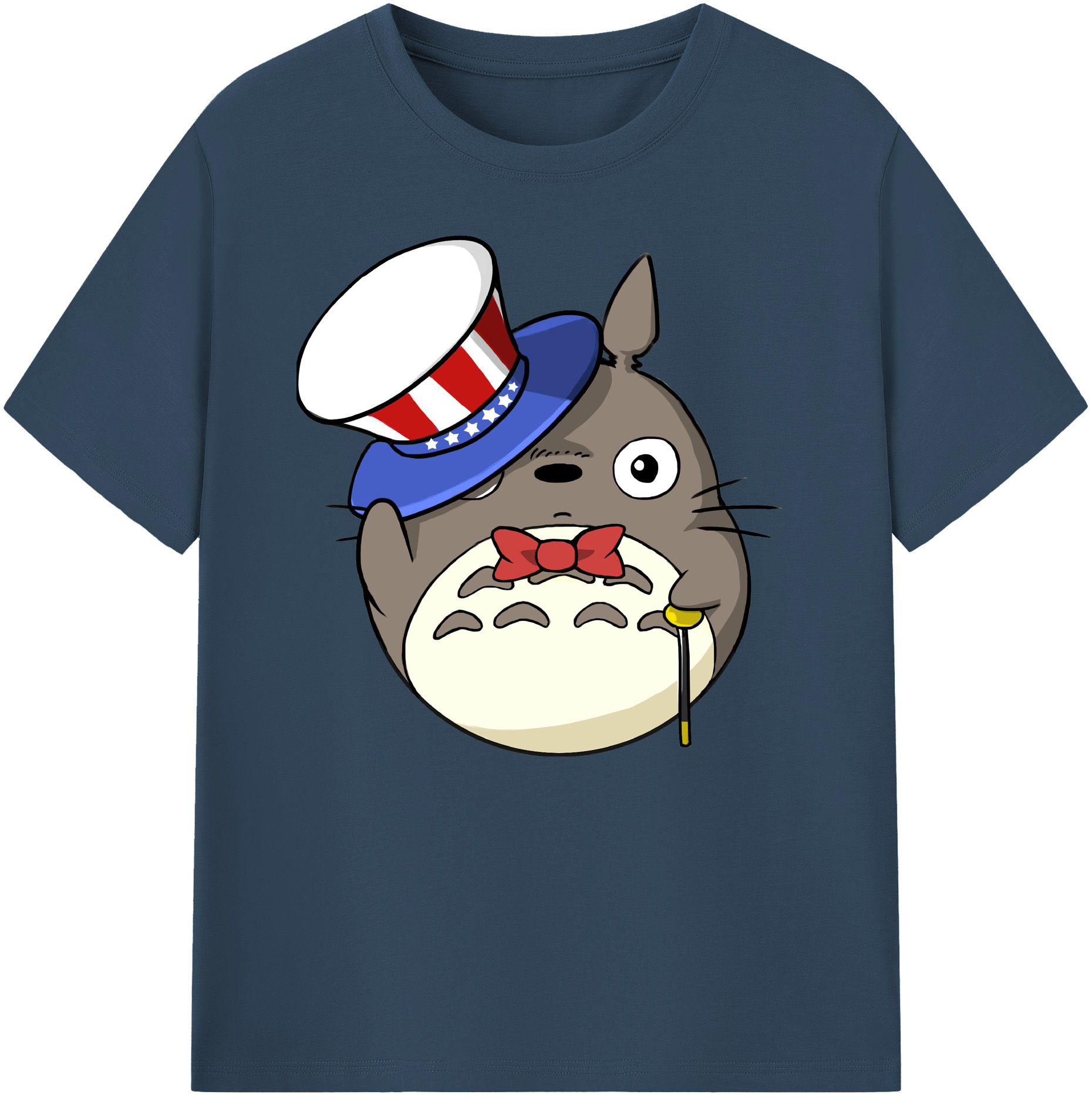 （画像用） となりのトトロ 草壁メイ 草壁サツキ My Neighbor Totoro Satsuki Kusakabe Mei Kusakabe 綿100％ メンズ半袖Tシャツ｜肌触りやわらか＆通気性
