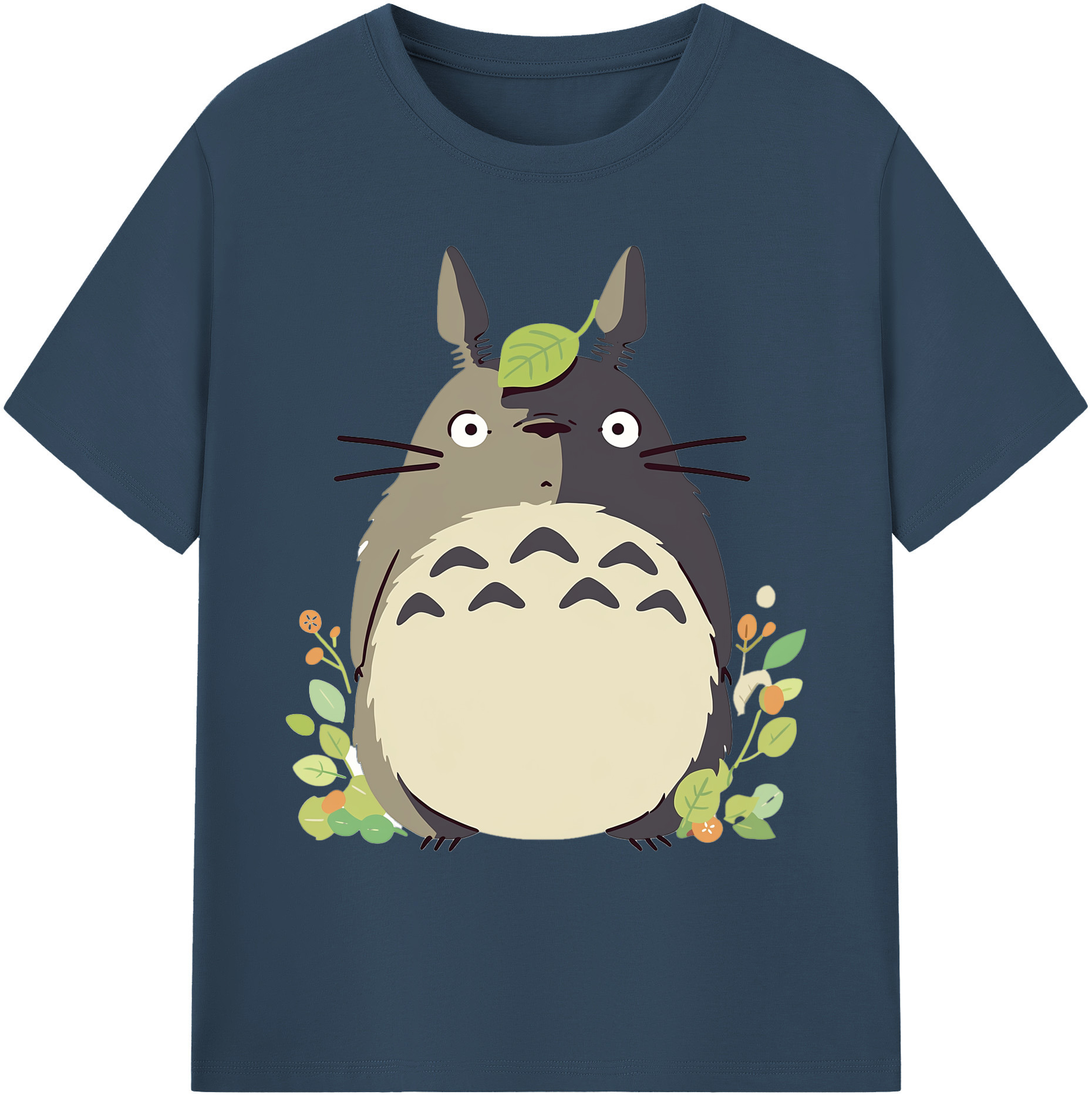 （画像用） となりのトトロ 草壁メイ 草壁サツキ My Neighbor Totoro Satsuki Kusakabe Mei Kusakabe 綿100％ メンズ半袖Tシャツ｜肌触りやわらか＆通気性