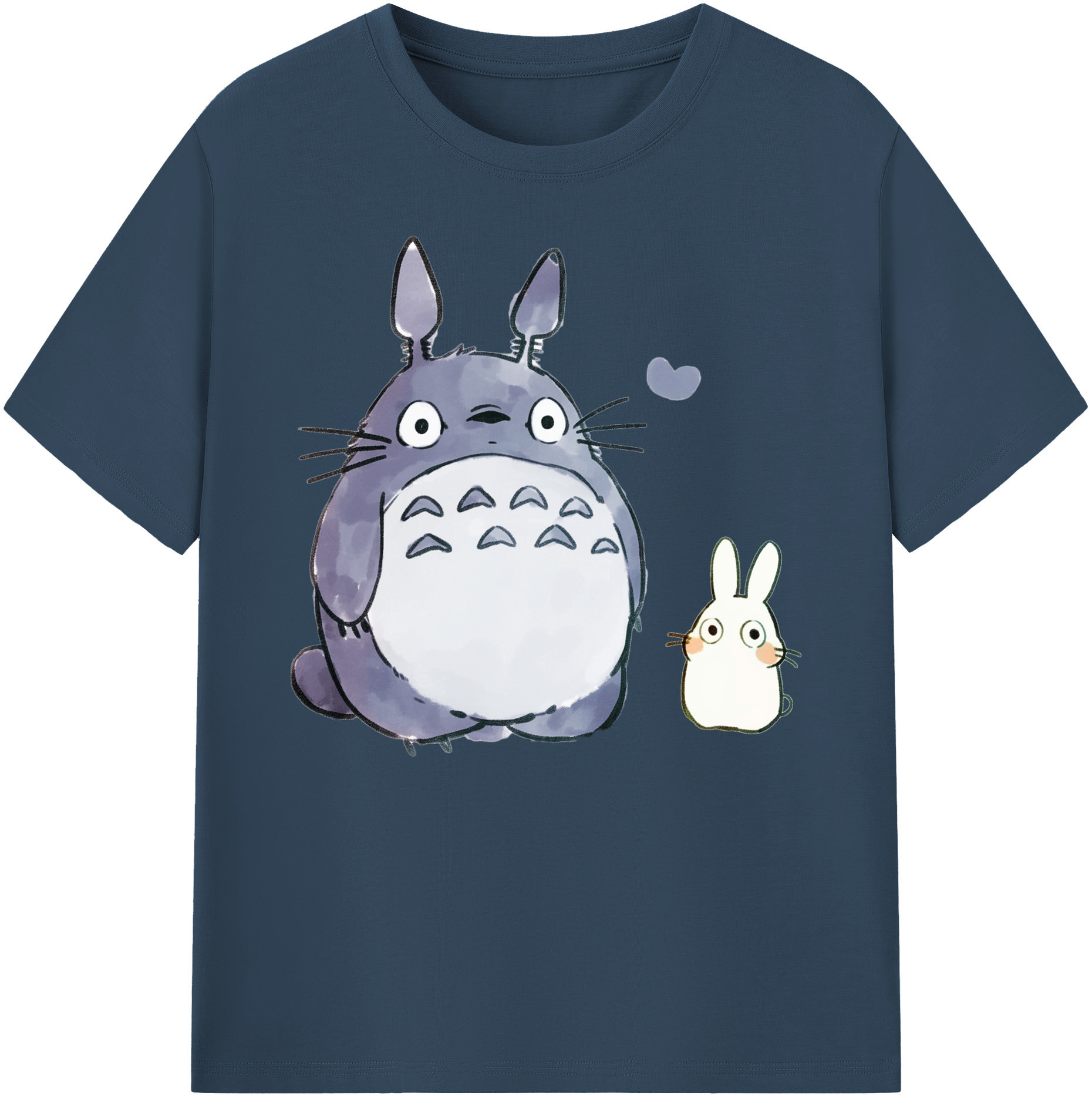 （画像用） となりのトトロ 草壁メイ 草壁サツキ My Neighbor Totoro Satsuki Kusakabe Mei Kusakabe 綿100％ メンズ半袖Tシャツ｜肌触りやわらか＆通気性