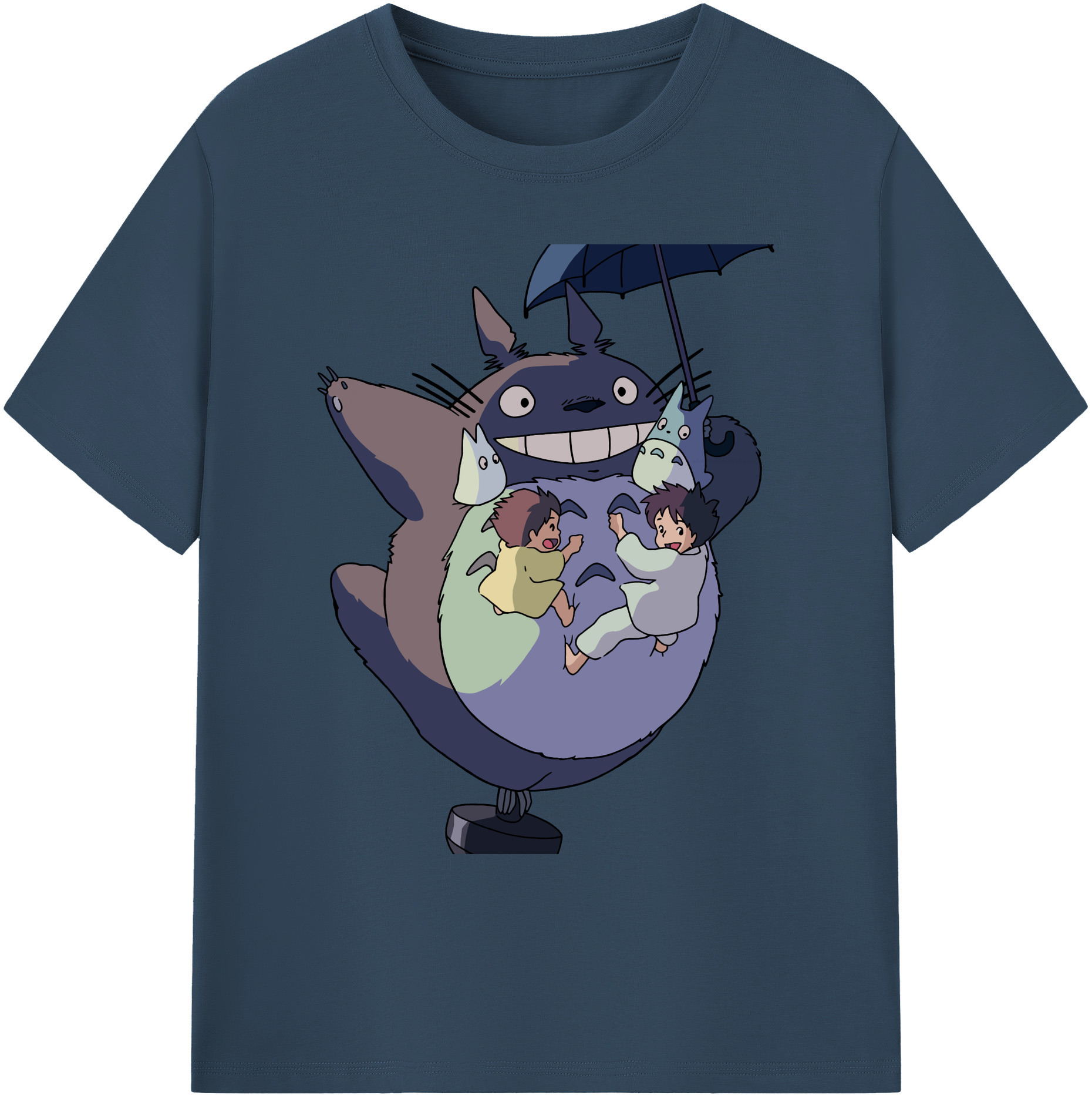 （画像用） となりのトトロ 草壁メイ 草壁サツキ My Neighbor Totoro Satsuki Kusakabe Mei Kusakabe 綿100％ メンズ半袖Tシャツ｜肌触りやわらか＆通気性