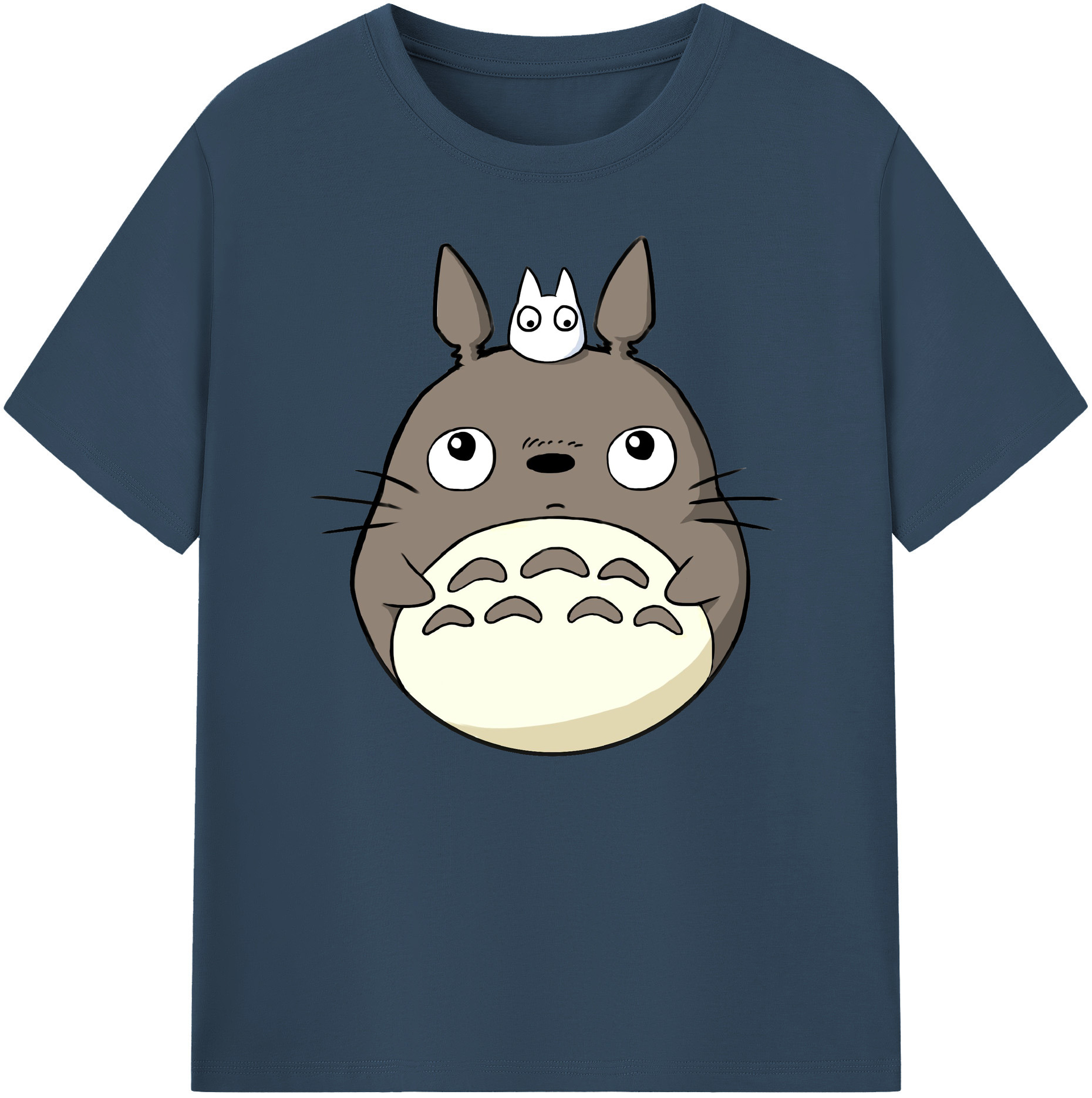 （画像用） となりのトトロ 草壁メイ 草壁サツキ My Neighbor Totoro Satsuki Kusakabe Mei Kusakabe 綿100％ メンズ半袖Tシャツ｜肌触りやわらか＆通気性