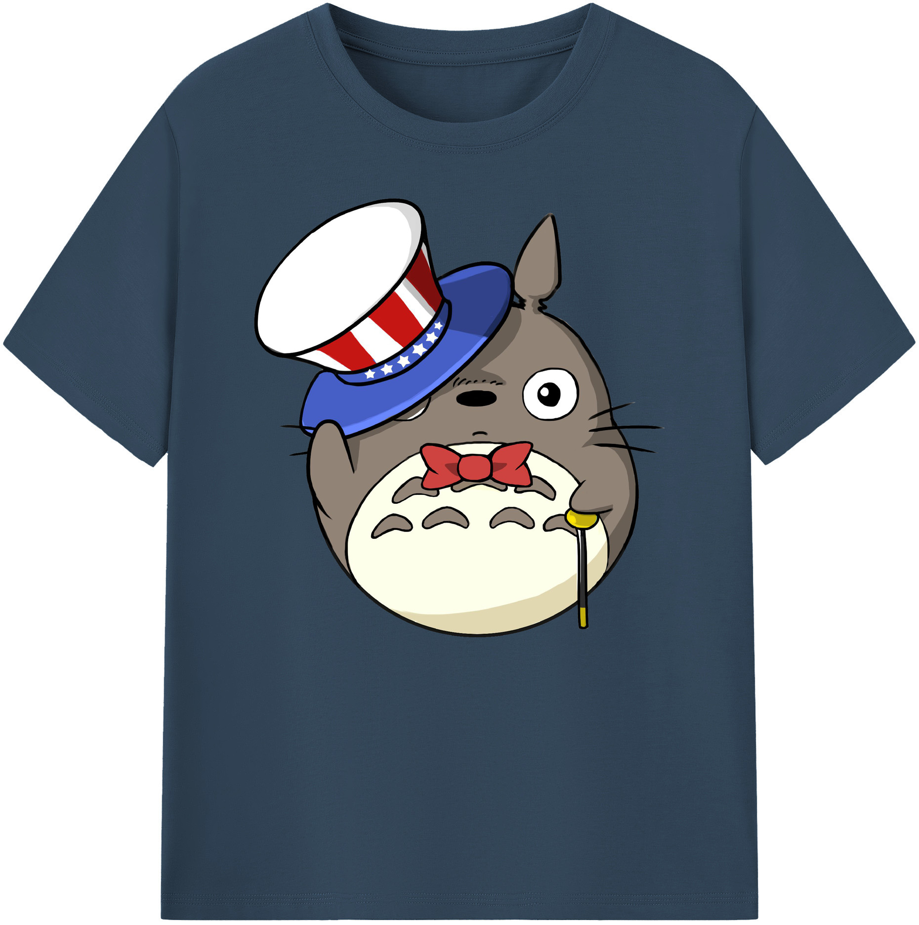 （画像用） となりのトトロ 草壁メイ 草壁サツキ My Neighbor Totoro Satsuki Kusakabe Mei Kusakabe 綿100％ メンズ半袖Tシャツ｜肌触りやわらか＆通気性