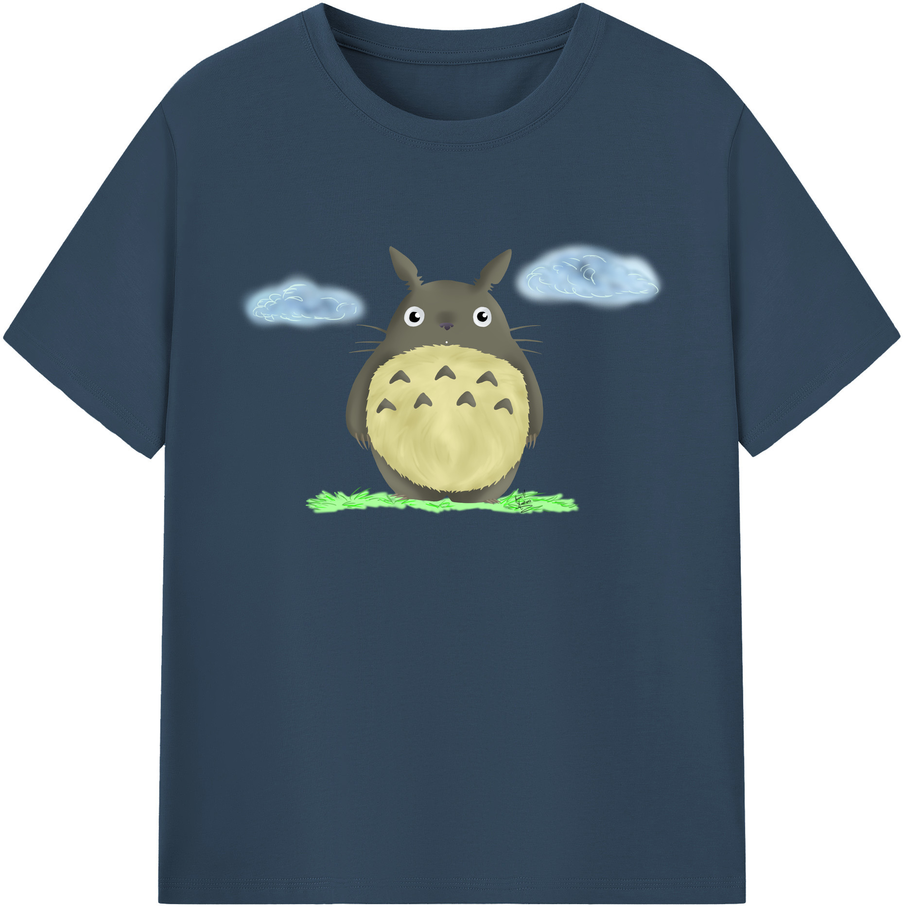 （画像用） となりのトトロ 草壁メイ 草壁サツキ My Neighbor Totoro Satsuki Kusakabe Mei Kusakabe 綿100％ メンズ半袖Tシャツ｜肌触りやわらか＆通気性