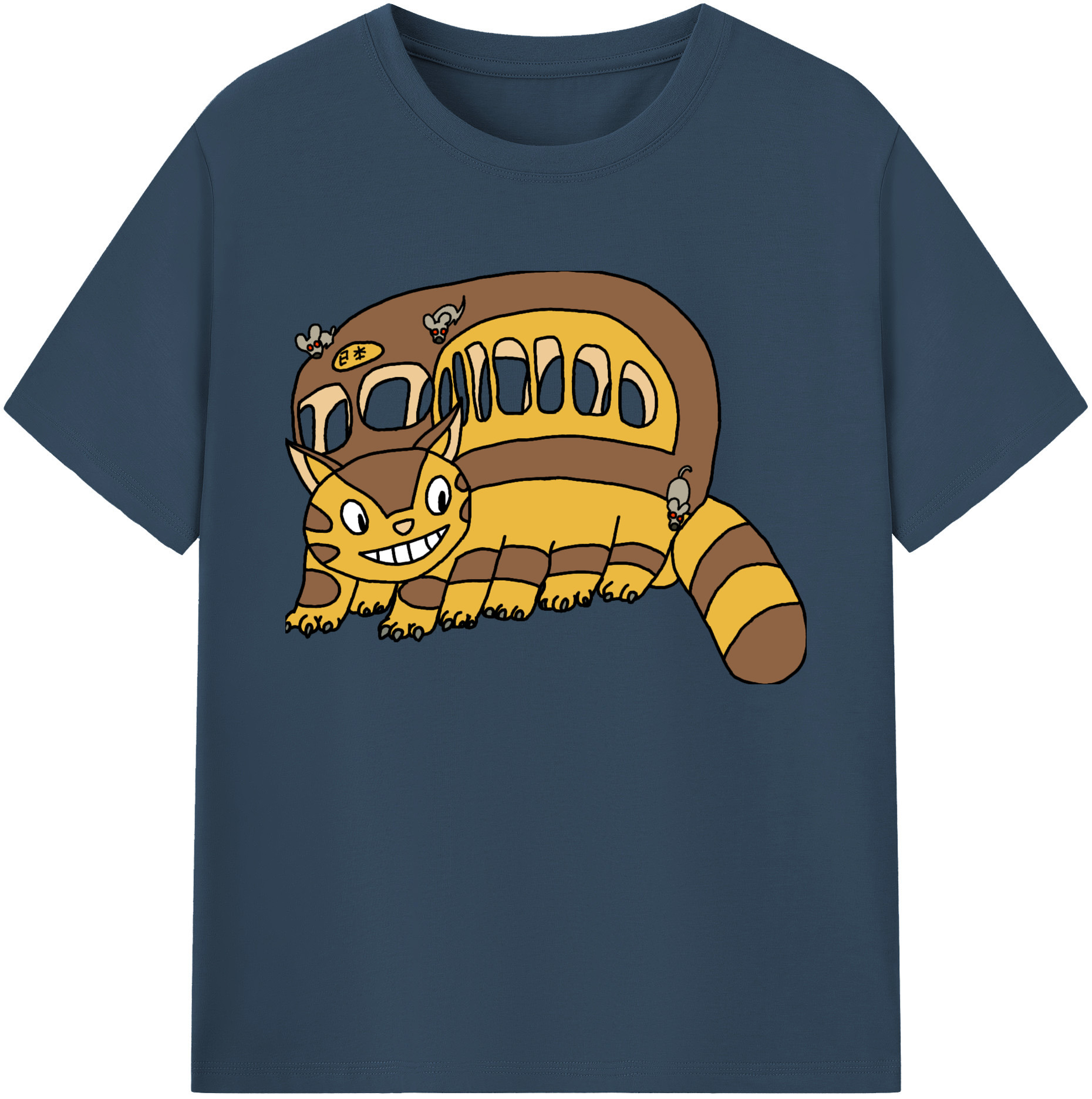 （画像用） となりのトトロ 草壁メイ 草壁サツキ My Neighbor Totoro Satsuki Kusakabe Mei Kusakabe 綿100％ メンズ半袖Tシャツ｜肌触りやわらか＆通気性