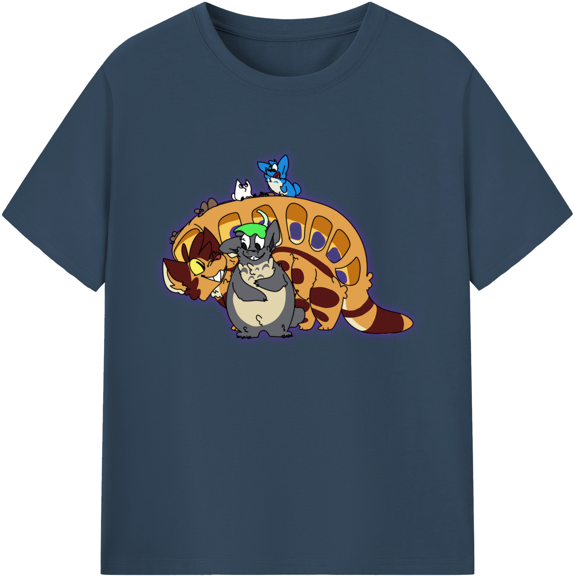 （画像用） となりのトトロ 草壁メイ 草壁サツキ My Neighbor Totoro Satsuki Kusakabe Mei Kusakabe 綿100％ メンズ半袖Tシャツ｜肌触りやわらか＆通気性