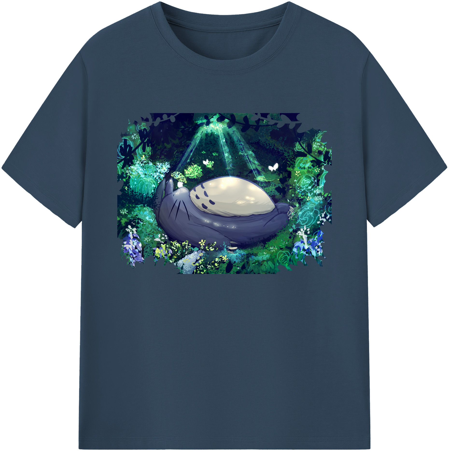 （画像用） となりのトトロ 草壁メイ 草壁サツキ My Neighbor Totoro Satsuki Kusakabe Mei Kusakabe 綿100％ メンズ半袖Tシャツ｜肌触りやわらか＆通気性