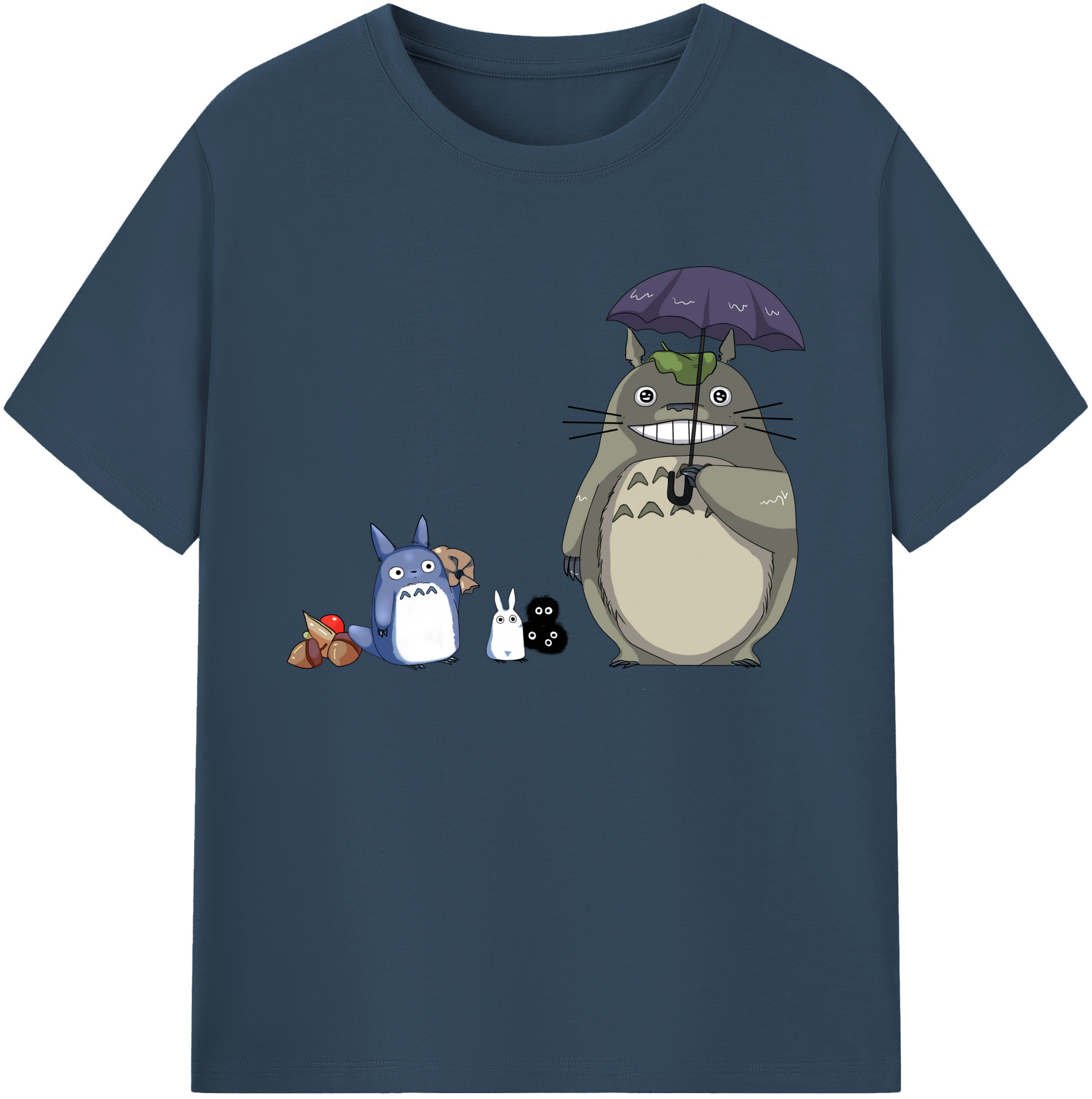 （画像用） となりのトトロ 草壁メイ 草壁サツキ My Neighbor Totoro Satsuki Kusakabe Mei Kusakabe 綿100％ メンズ半袖Tシャツ｜肌触りやわらか＆通気性