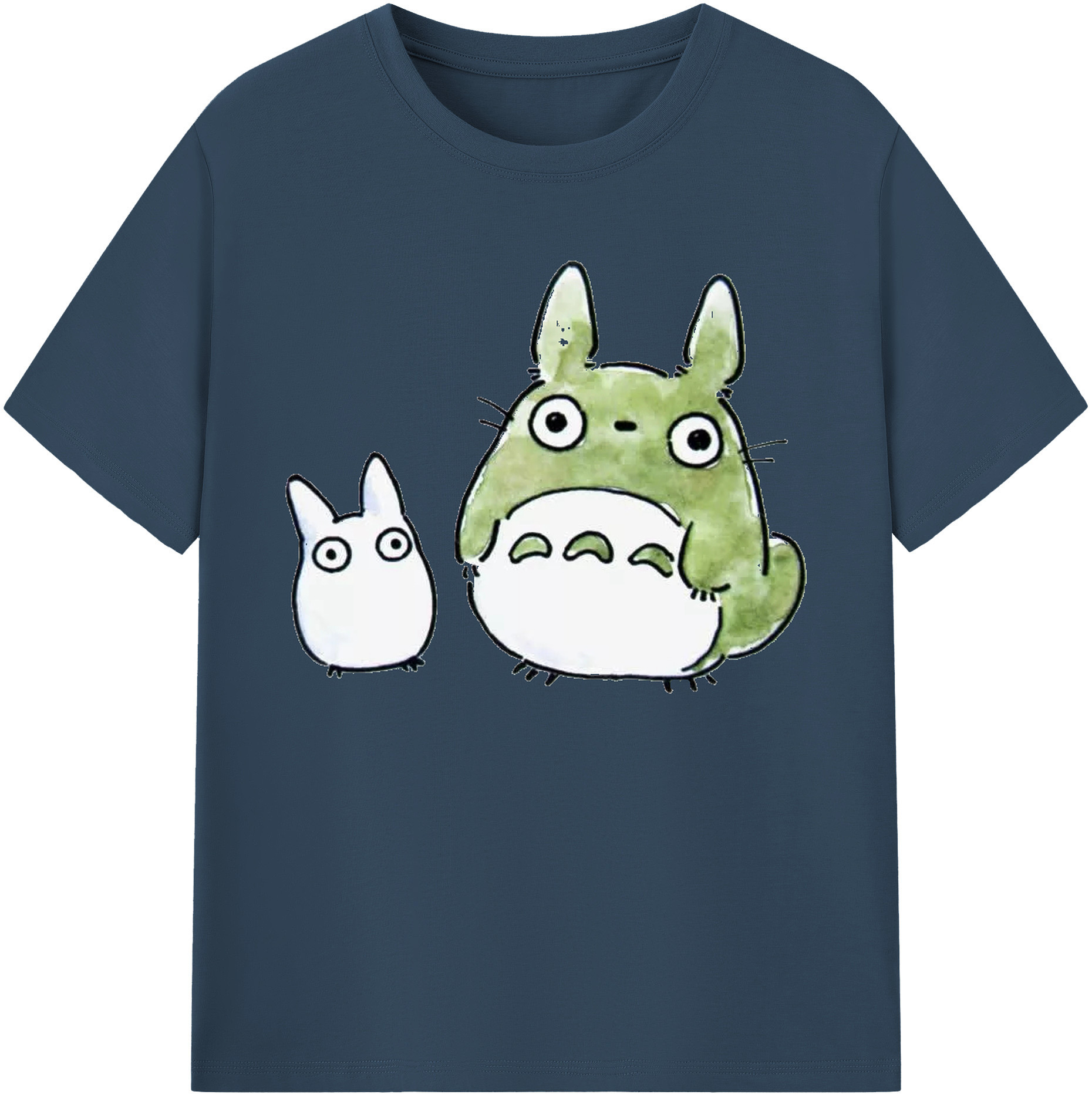 （画像用） となりのトトロ 草壁メイ 草壁サツキ My Neighbor Totoro Satsuki Kusakabe Mei Kusakabe 綿100％ メンズ半袖Tシャツ｜肌触りやわらか＆通気性