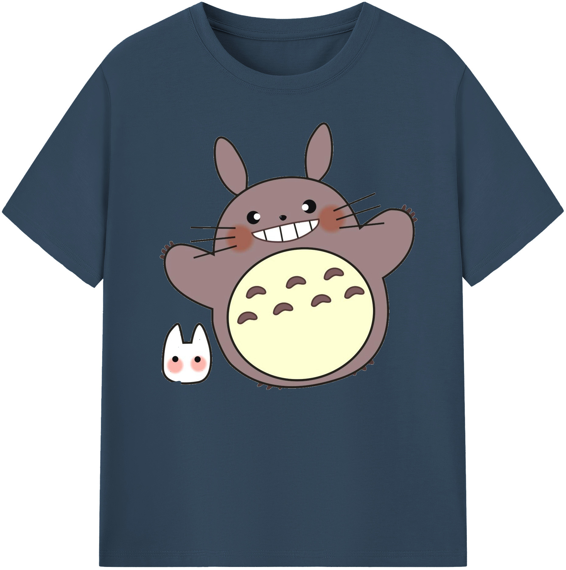（画像用） となりのトトロ 草壁メイ 草壁サツキ My Neighbor Totoro Satsuki Kusakabe Mei Kusakabe 綿100％ メンズ半袖Tシャツ｜肌触りやわらか＆通気性