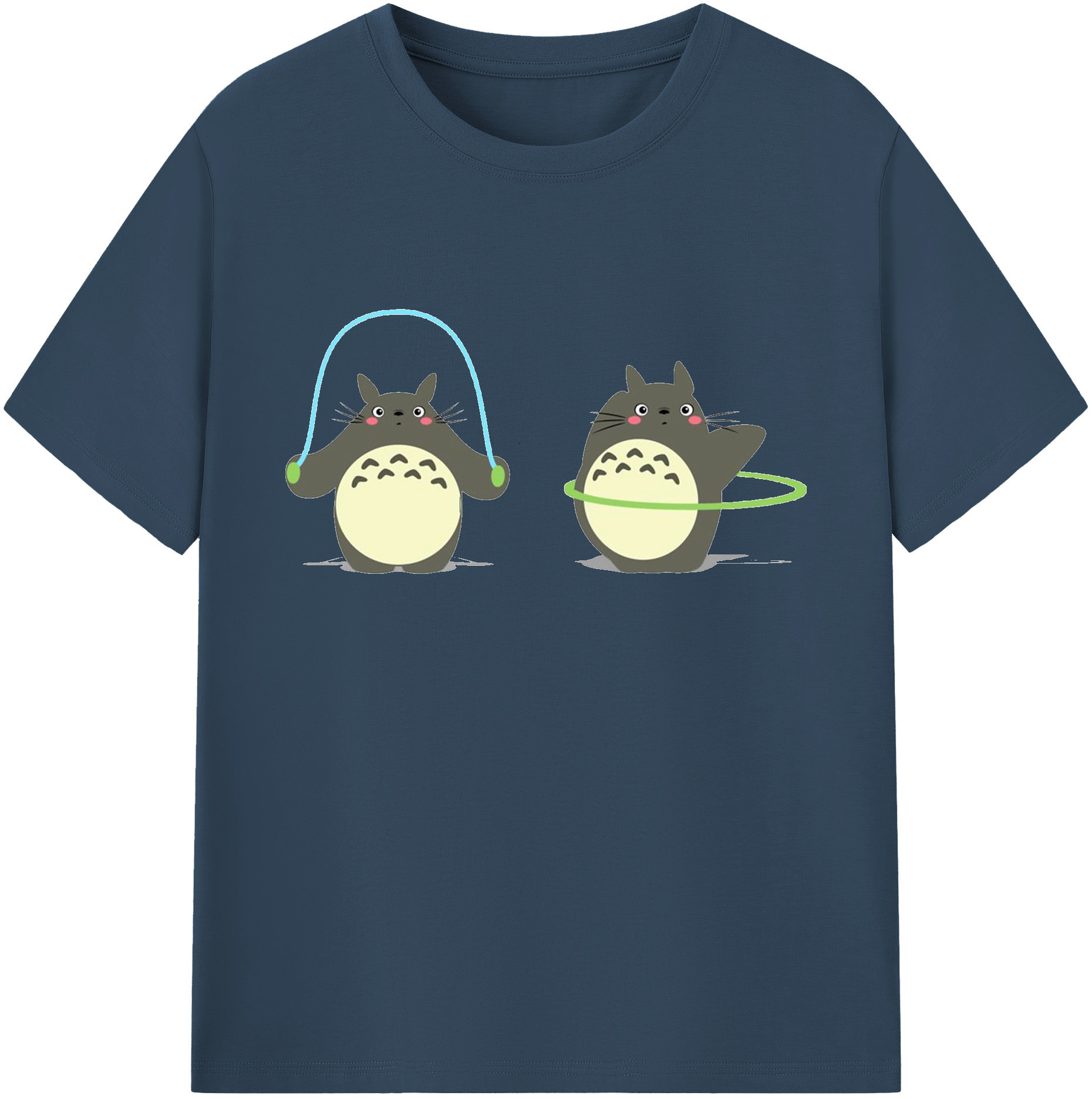 （画像用） となりのトトロ 草壁メイ 草壁サツキ My Neighbor Totoro Satsuki Kusakabe Mei Kusakabe 綿100％ メンズ半袖Tシャツ｜肌触りやわらか＆通気性