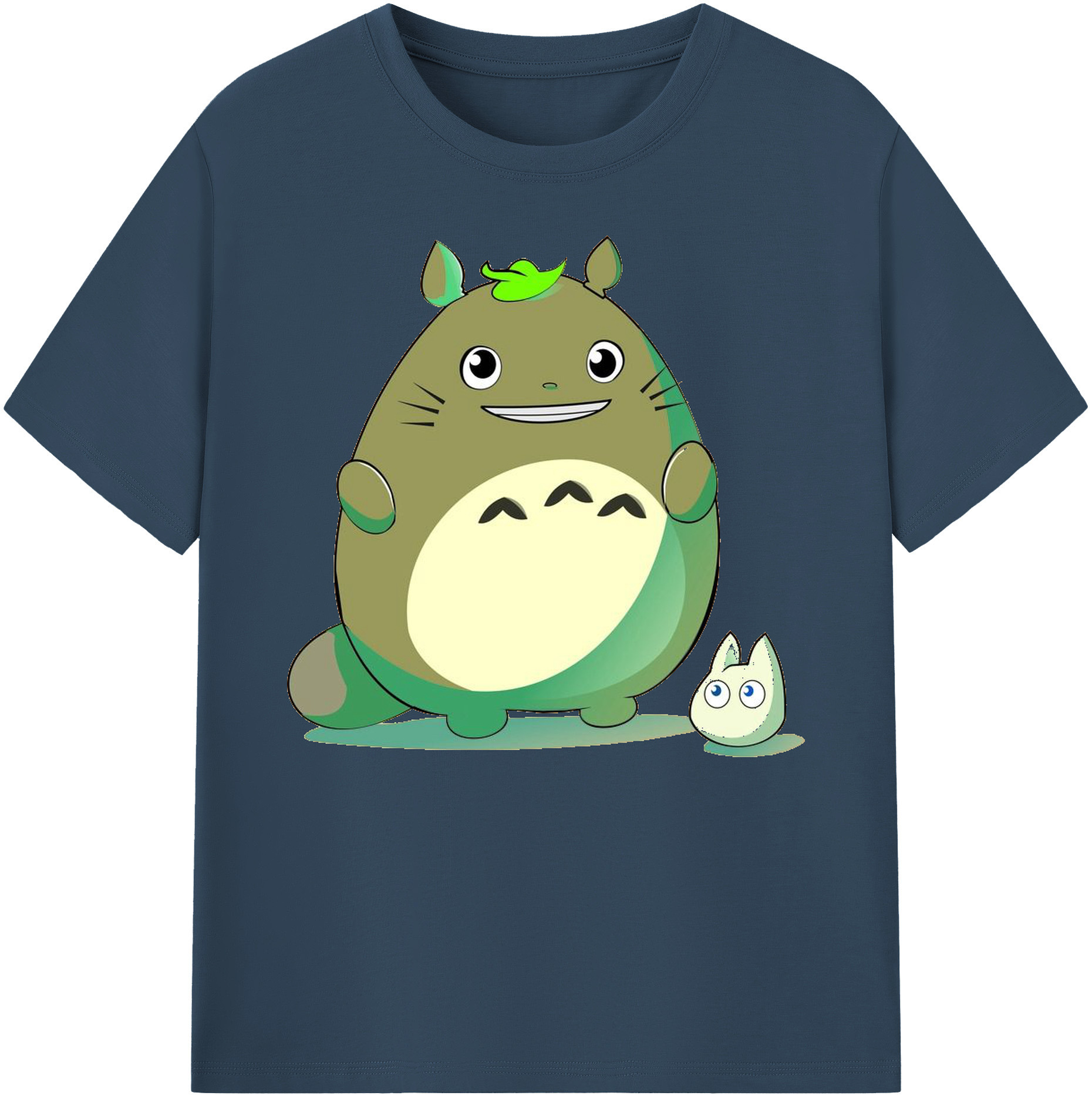 （画像用） となりのトトロ 草壁メイ 草壁サツキ My Neighbor Totoro Satsuki Kusakabe Mei Kusakabe 綿100％ メンズ半袖Tシャツ｜肌触りやわらか＆通気性