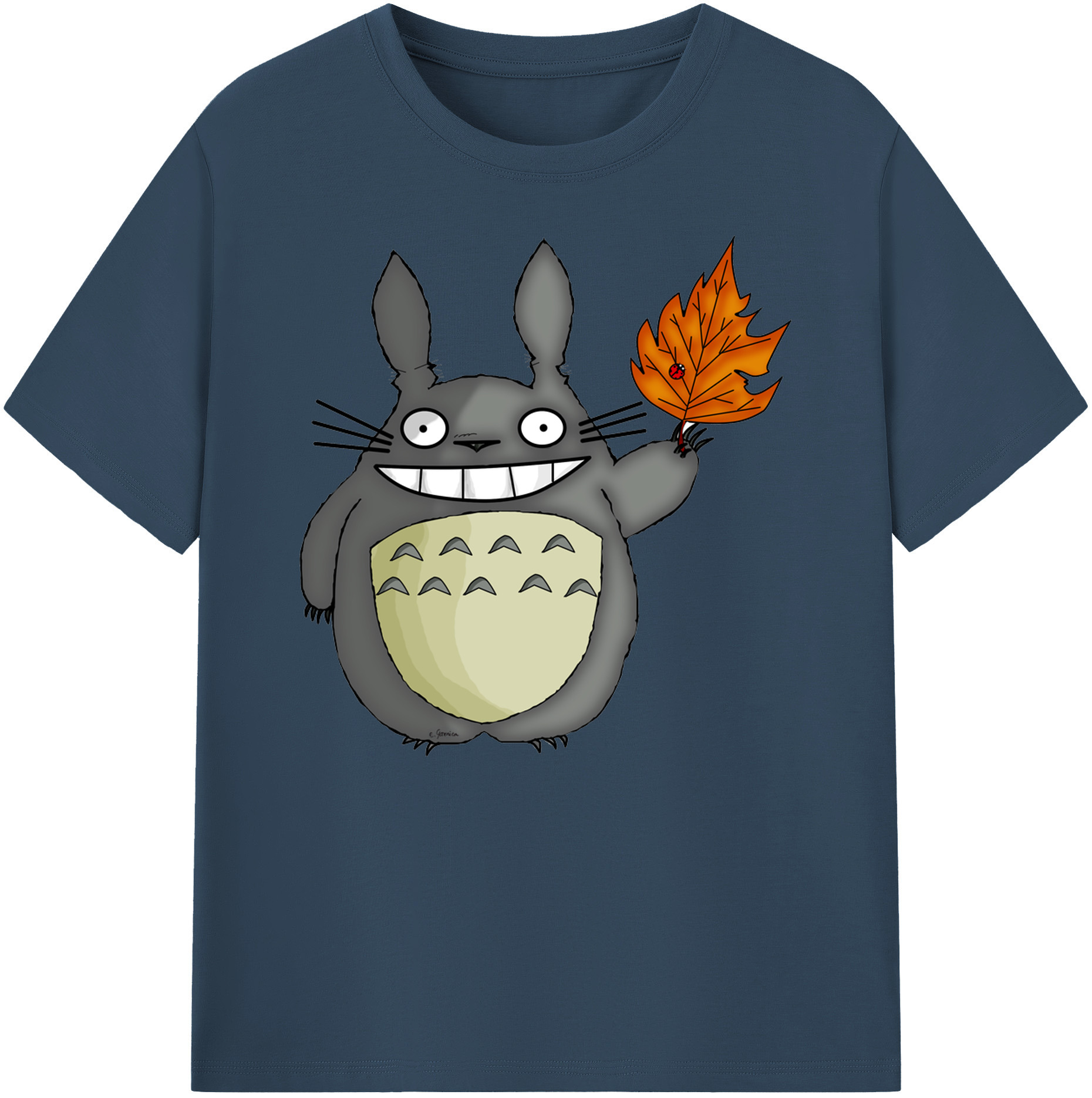 （画像用） となりのトトロ 草壁メイ 草壁サツキ My Neighbor Totoro Satsuki Kusakabe Mei Kusakabe 綿100％ メンズ半袖Tシャツ｜肌触りやわらか＆通気性