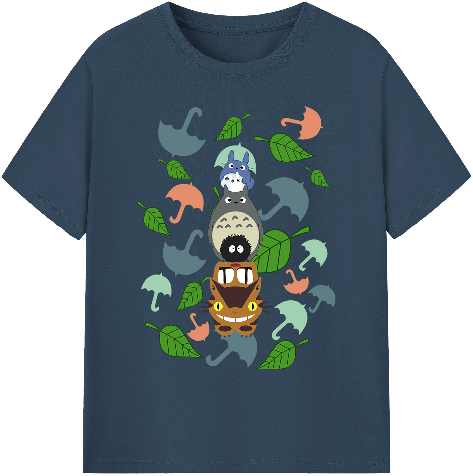 （画像用） となりのトトロ 草壁メイ 草壁サツキ My Neighbor Totoro Satsuki Kusakabe Mei Kusakabe 綿100％ メンズ半袖Tシャツ｜肌触りやわらか＆通気性