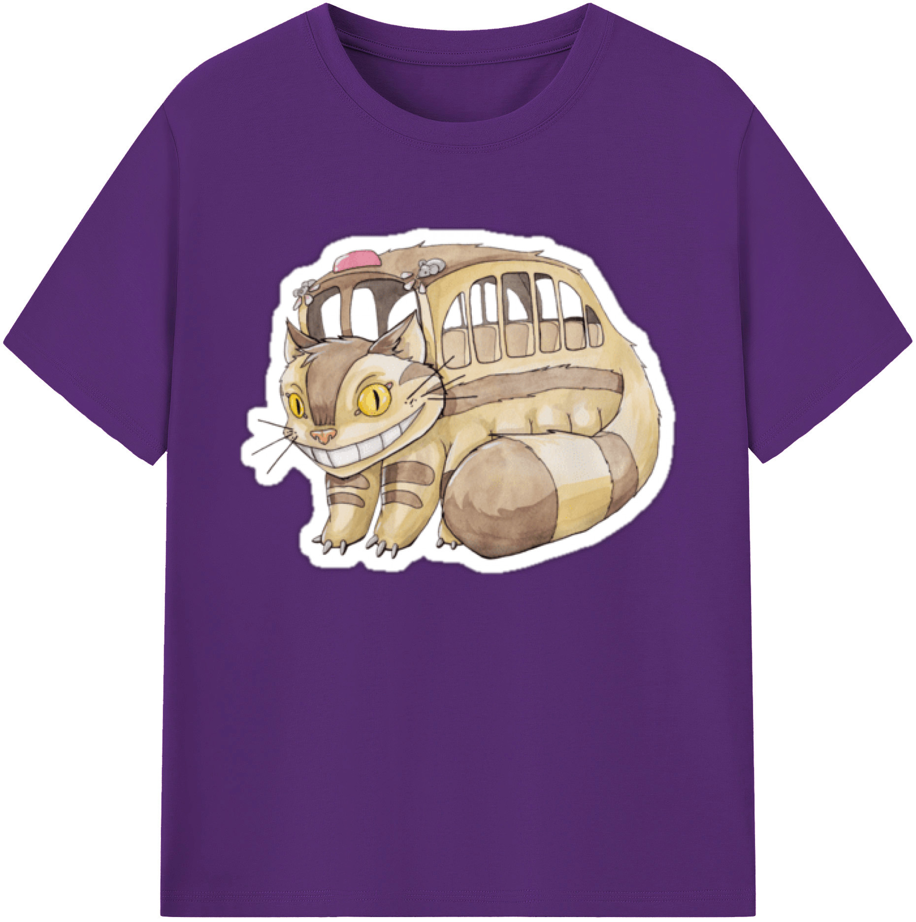 （画像用） となりのトトロ 草壁メイ 草壁サツキ My Neighbor Totoro Satsuki Kusakabe Mei Kusakabe 綿100％ メンズ半袖Tシャツ｜肌触りやわらか＆通気性