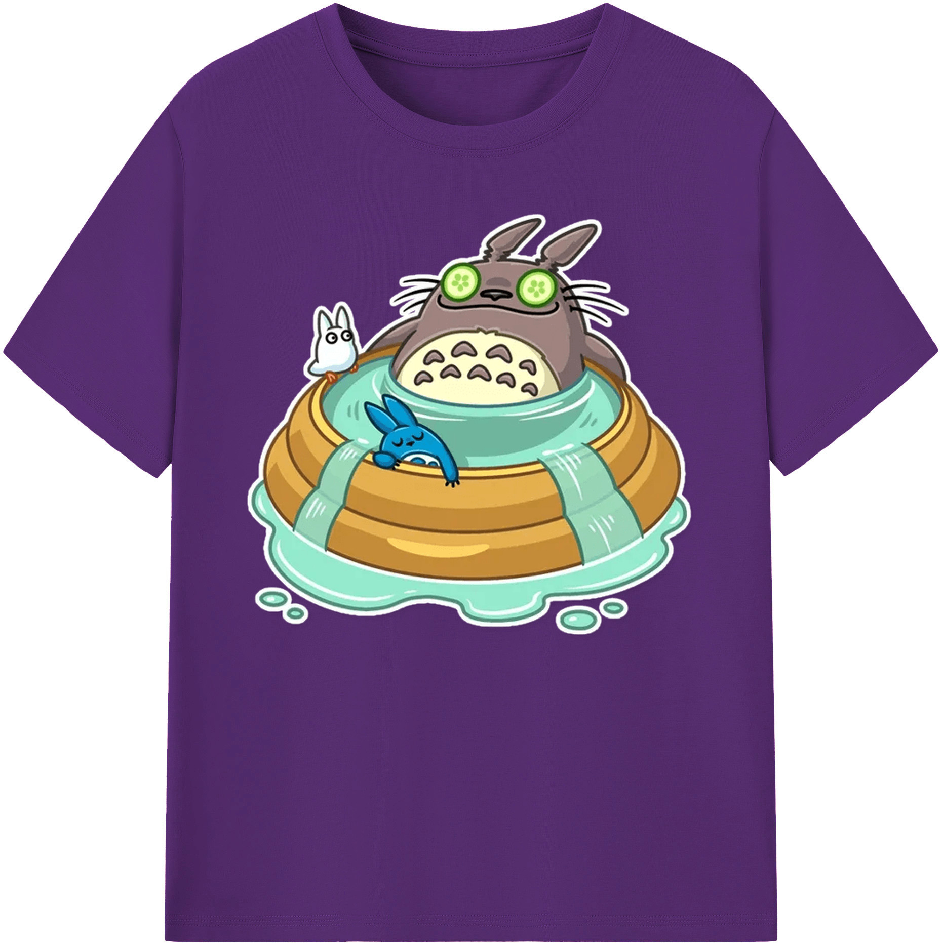 （画像用） となりのトトロ 草壁メイ 草壁サツキ My Neighbor Totoro Satsuki Kusakabe Mei Kusakabe 綿100％ メンズ半袖Tシャツ｜肌触りやわらか＆通気性