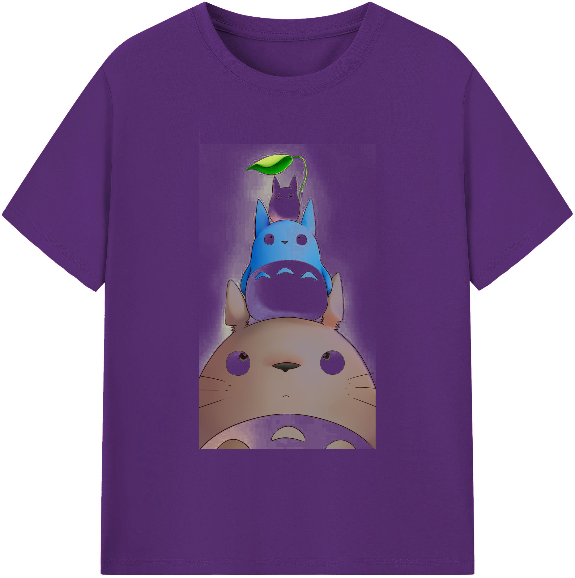 （画像用） となりのトトロ 草壁メイ 草壁サツキ My Neighbor Totoro Satsuki Kusakabe Mei Kusakabe 綿100％ メンズ半袖Tシャツ｜肌触りやわらか＆通気性