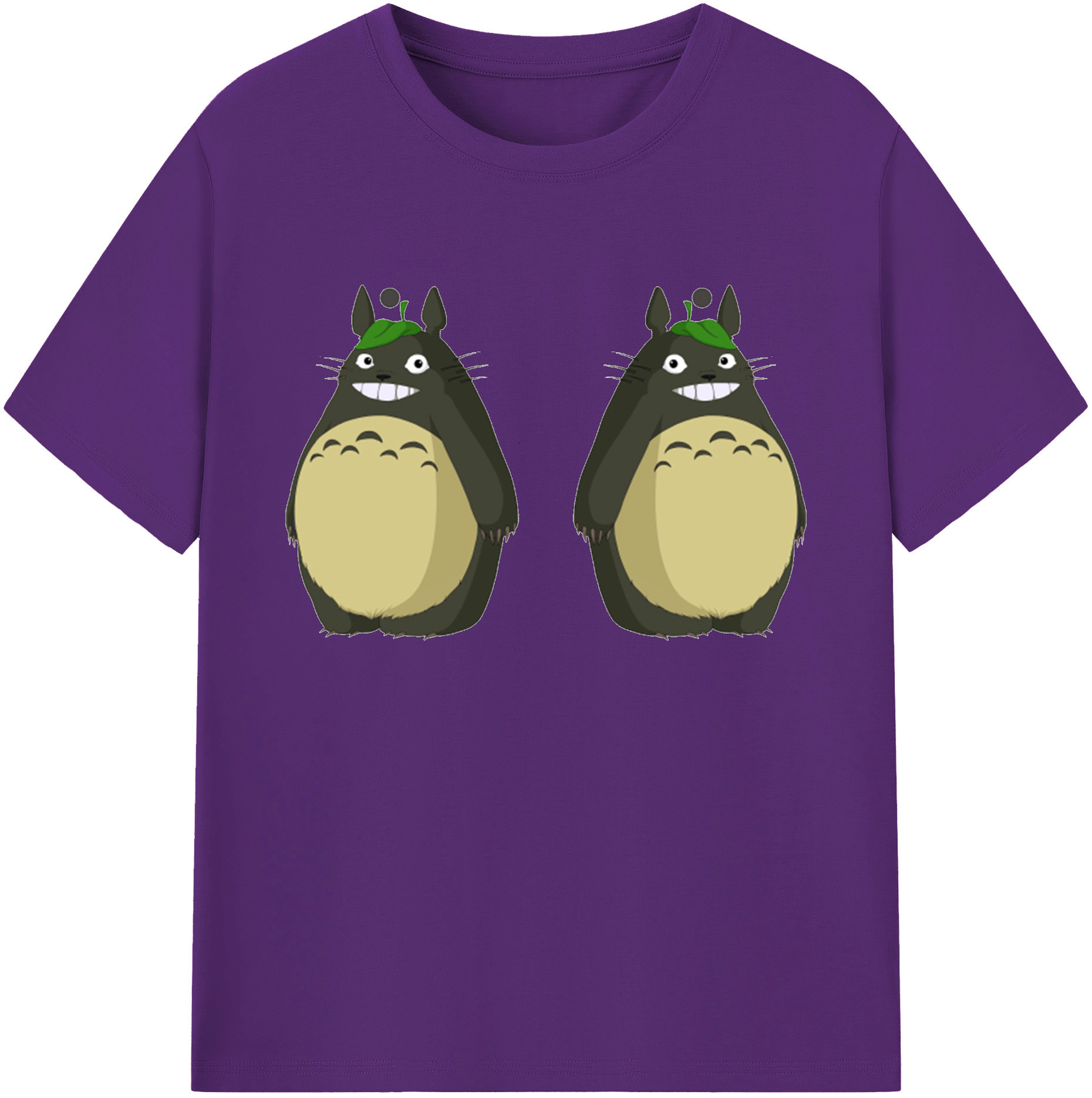 （画像用） となりのトトロ 草壁メイ 草壁サツキ My Neighbor Totoro Satsuki Kusakabe Mei Kusakabe 綿100％ メンズ半袖Tシャツ｜肌触りやわらか＆通気性