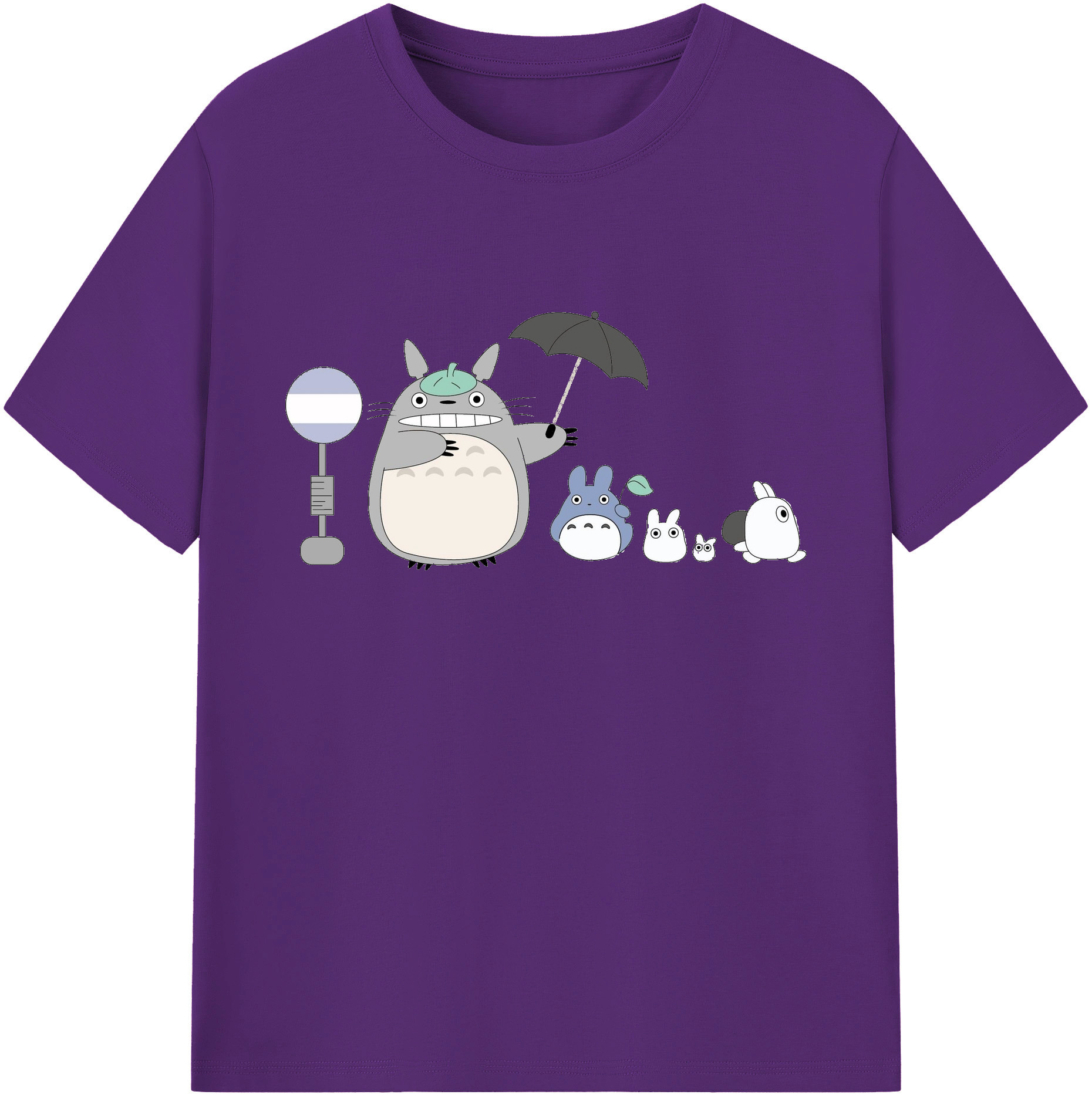 （画像用） となりのトトロ 草壁メイ 草壁サツキ My Neighbor Totoro Satsuki Kusakabe Mei Kusakabe 綿100％ メンズ半袖Tシャツ｜肌触りやわらか＆通気性