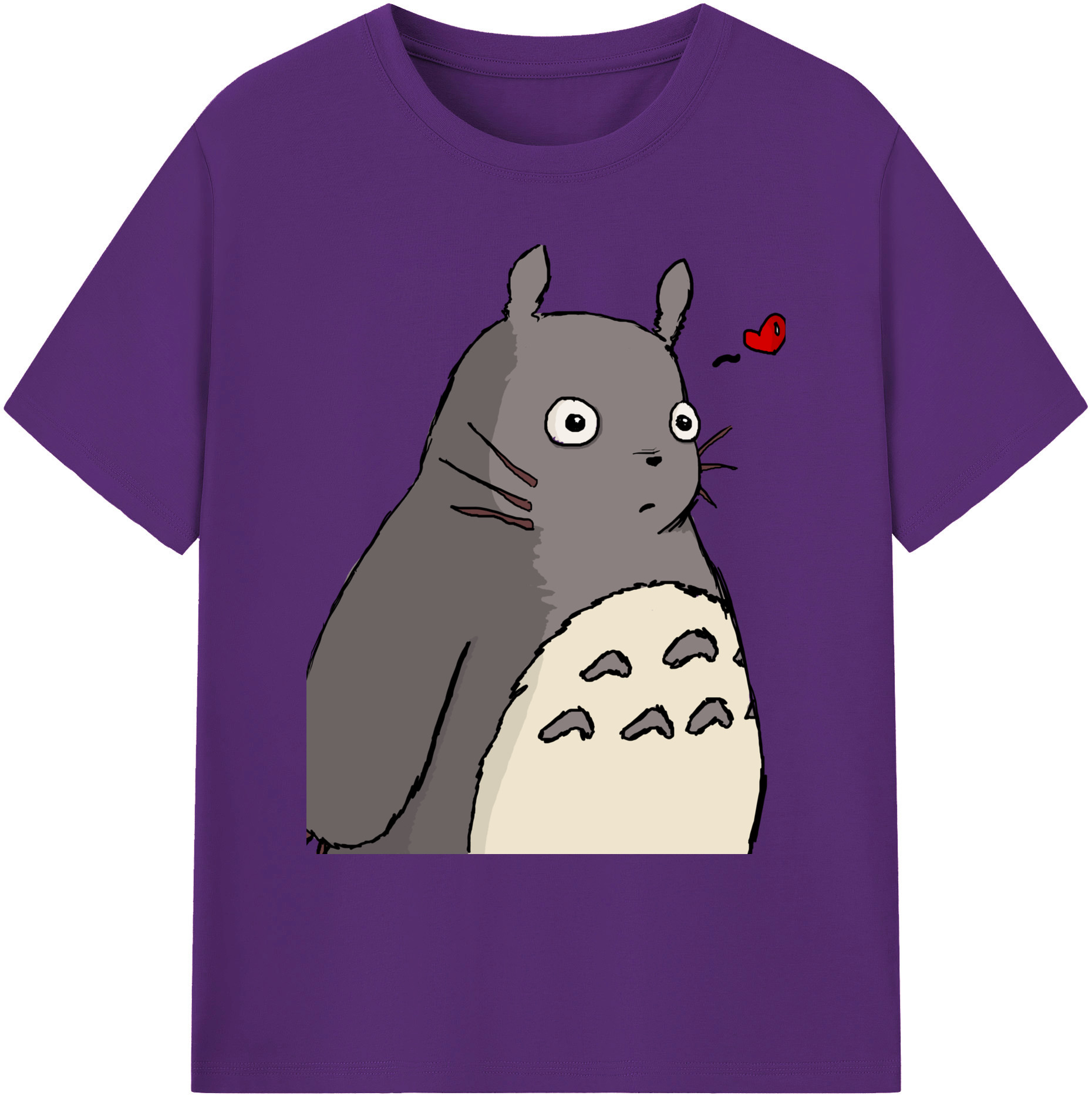 （画像用） となりのトトロ 草壁メイ 草壁サツキ My Neighbor Totoro Satsuki Kusakabe Mei Kusakabe 綿100％ メンズ半袖Tシャツ｜肌触りやわらか＆通気性