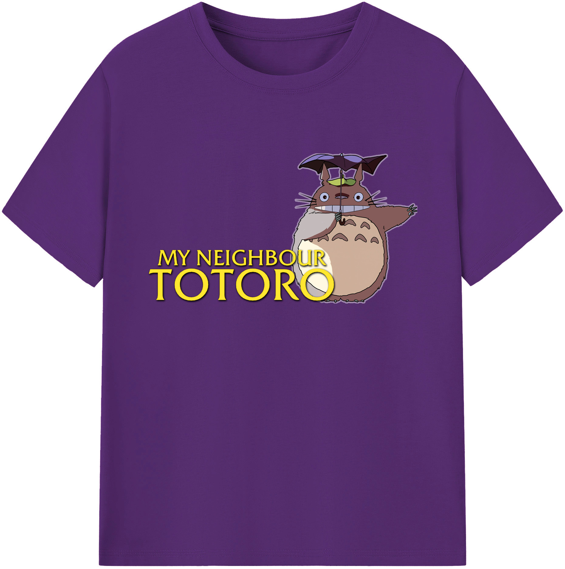 （画像用） となりのトトロ 草壁メイ 草壁サツキ My Neighbor Totoro Satsuki Kusakabe Mei Kusakabe 綿100％ メンズ半袖Tシャツ｜肌触りやわらか＆通気性
