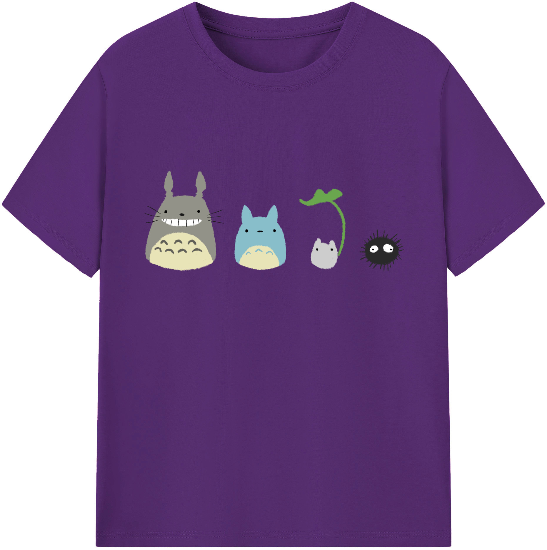 （画像用） となりのトトロ 草壁メイ 草壁サツキ My Neighbor Totoro Satsuki Kusakabe Mei Kusakabe 綿100％ メンズ半袖Tシャツ｜肌触りやわらか＆通気性