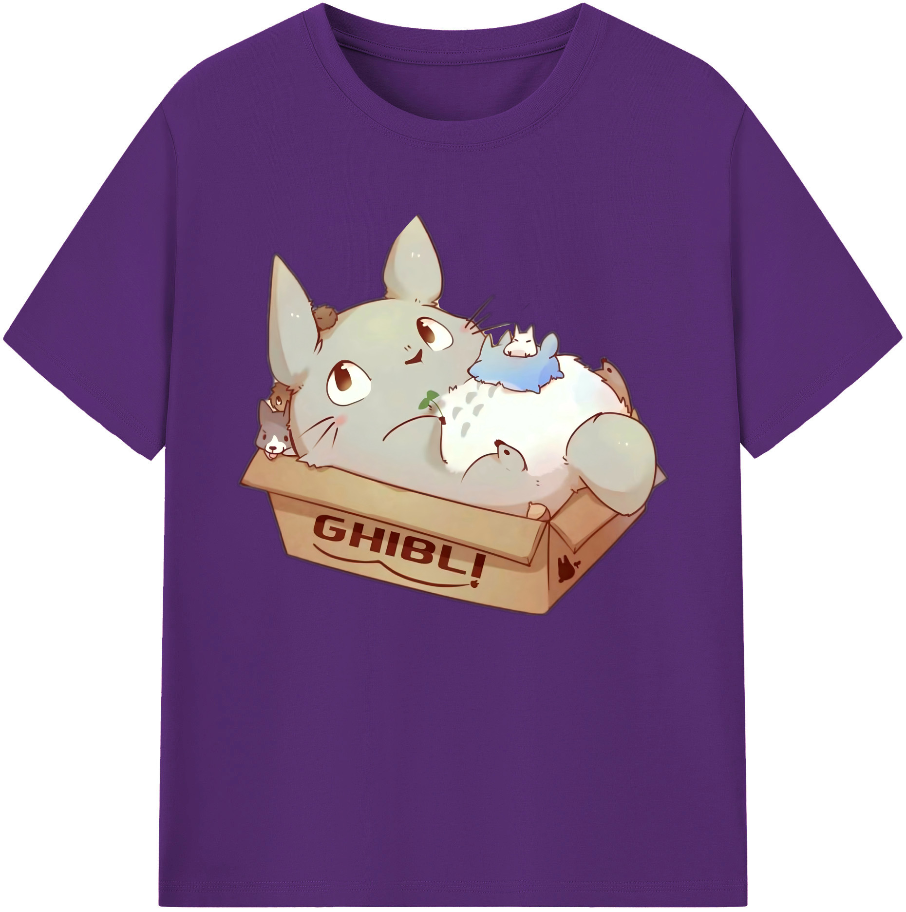 （画像用） となりのトトロ 草壁メイ 草壁サツキ My Neighbor Totoro Satsuki Kusakabe Mei Kusakabe 綿100％ メンズ半袖Tシャツ｜肌触りやわらか＆通気性