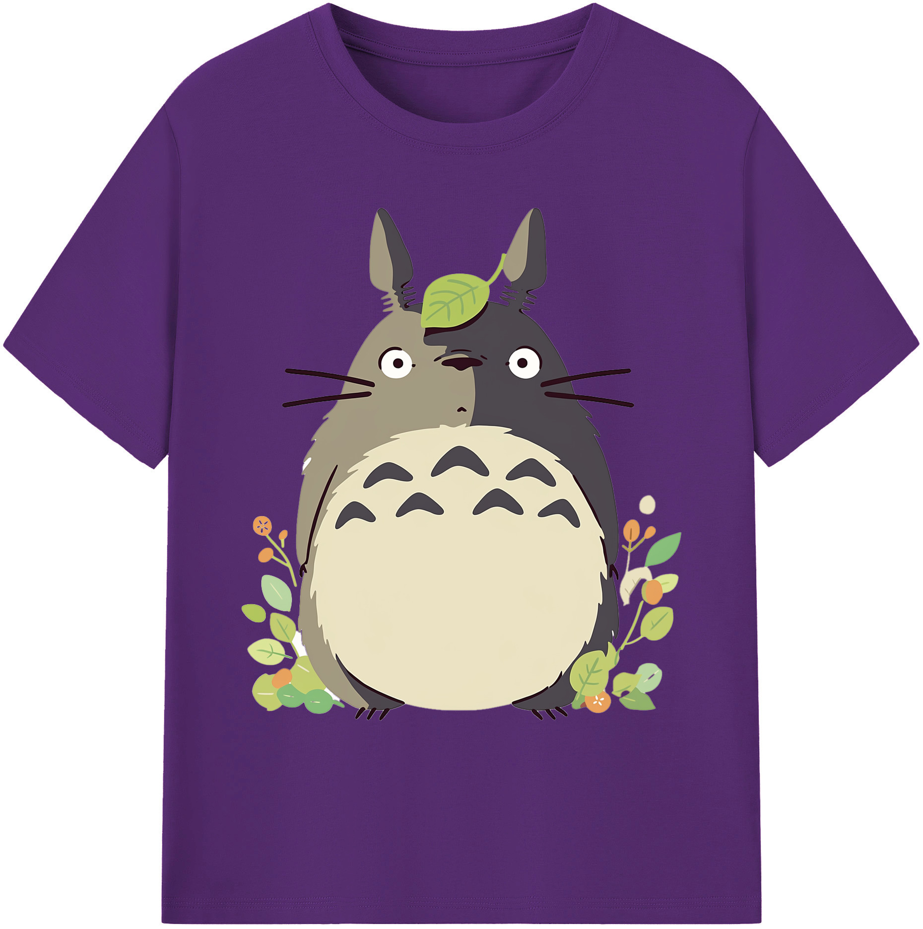 （画像用） となりのトトロ 草壁メイ 草壁サツキ My Neighbor Totoro Satsuki Kusakabe Mei Kusakabe 綿100％ メンズ半袖Tシャツ｜肌触りやわらか＆通気性