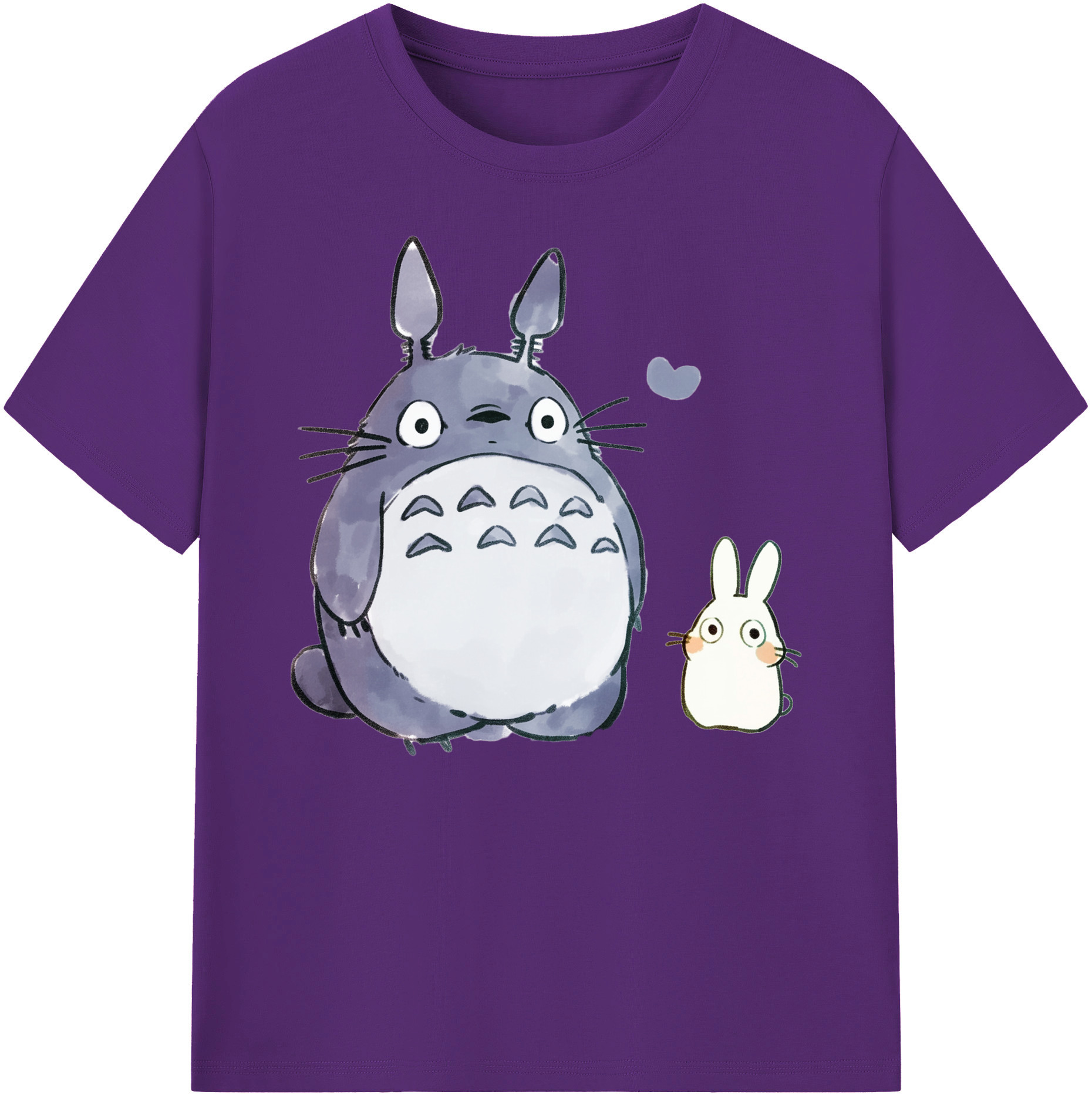 （画像用） となりのトトロ 草壁メイ 草壁サツキ My Neighbor Totoro Satsuki Kusakabe Mei Kusakabe 綿100％ メンズ半袖Tシャツ｜肌触りやわらか＆通気性