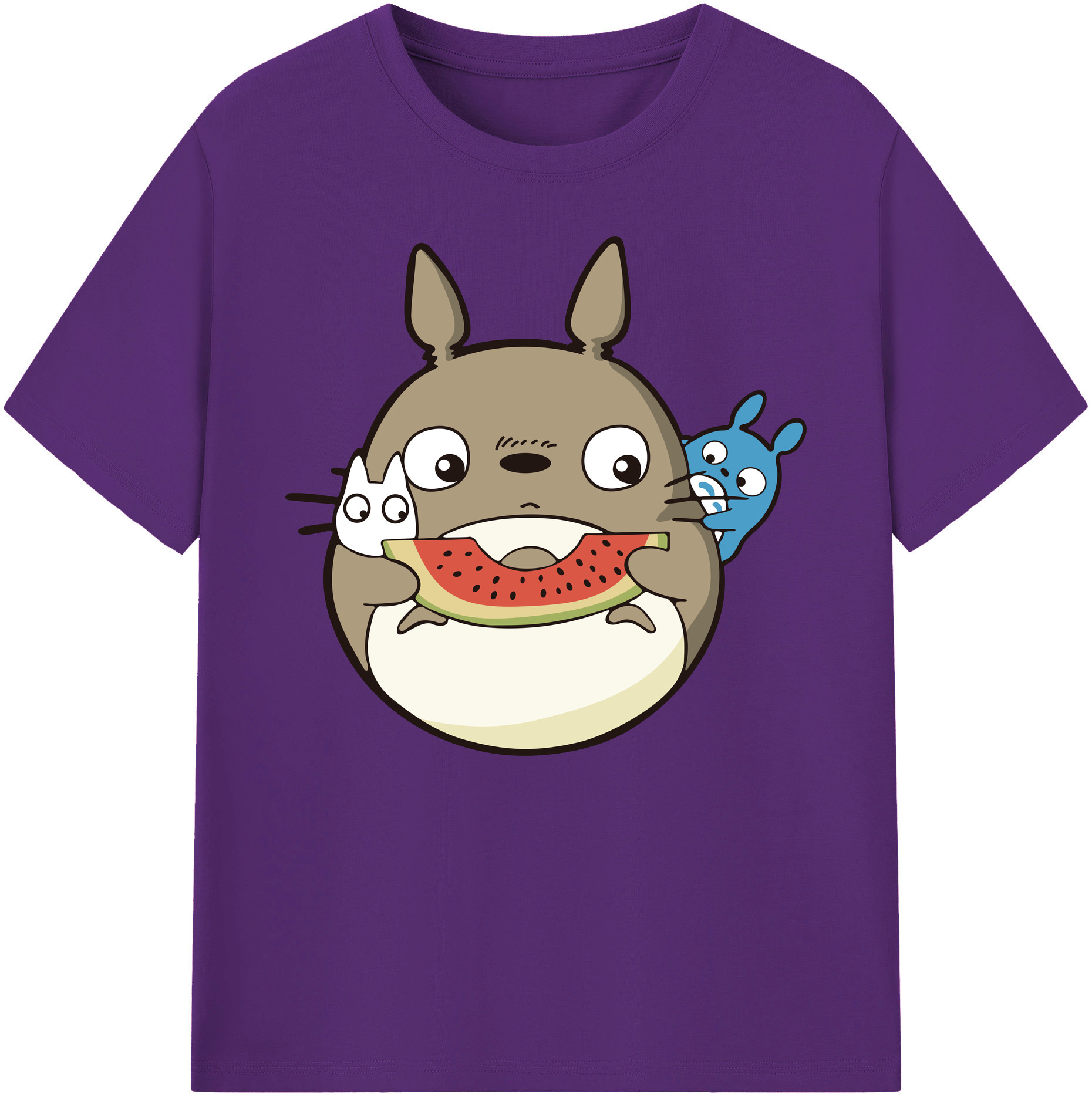 （画像用） となりのトトロ 草壁メイ 草壁サツキ My Neighbor Totoro Satsuki Kusakabe Mei Kusakabe 綿100％ メンズ半袖Tシャツ｜肌触りやわらか＆通気性